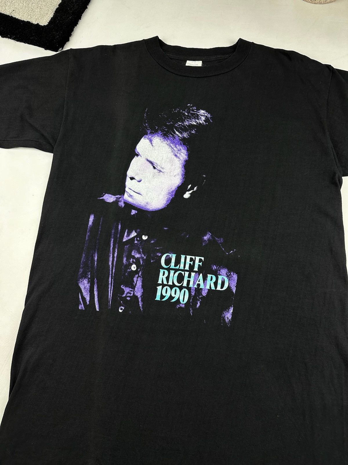 Band Tees × Vintage Vintage 1990 Cliff Richard Tour T-shirt Size US L / EU 52-54 / 3 - 3 Thumbnail