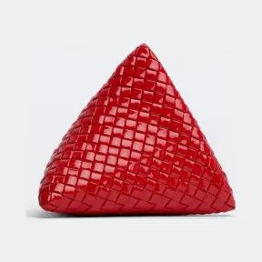Bottega Veneta o1n1vont0525 Size: OS / Pyramid Pouch in Red Size ONE SIZE - 1 Preview