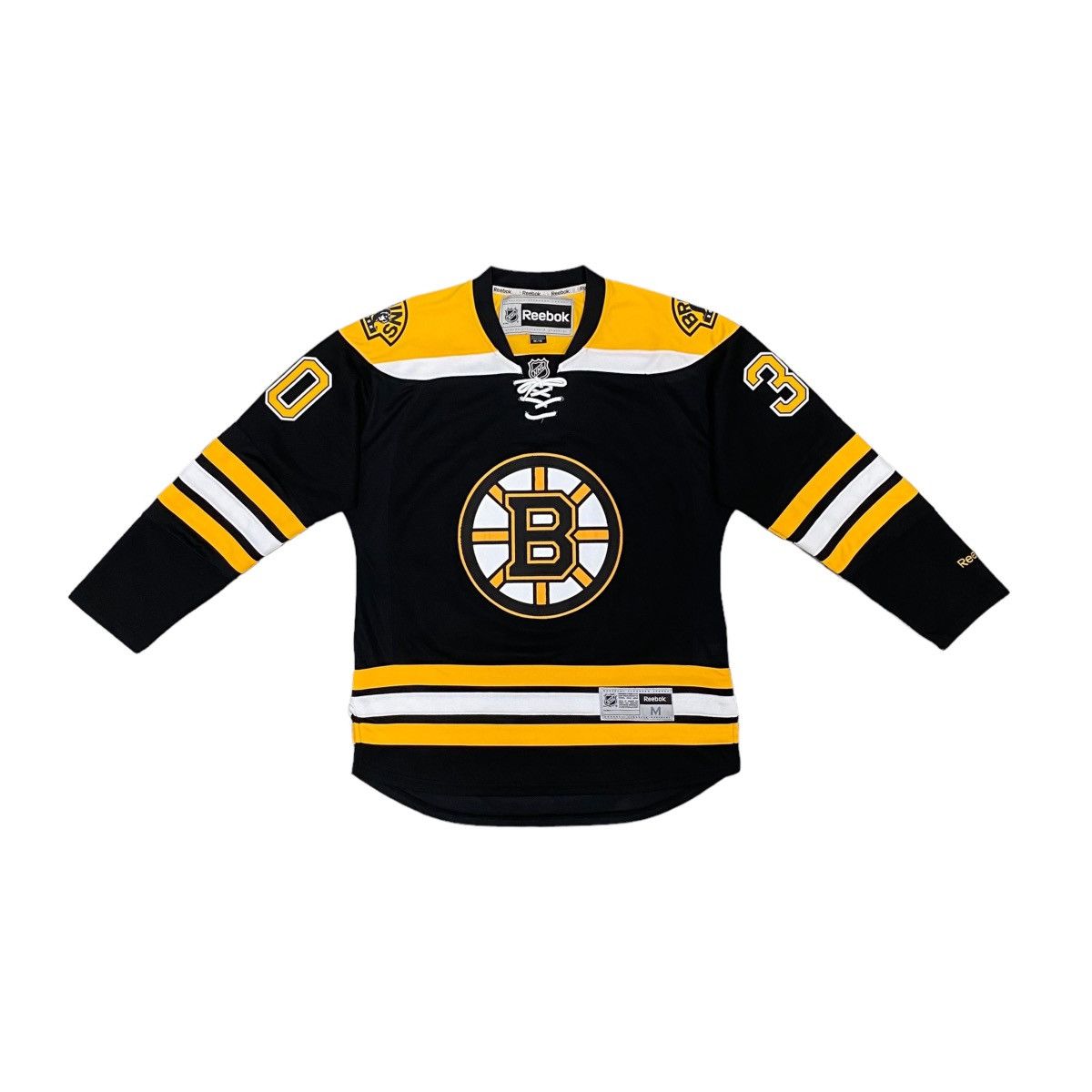 image of Reebok Nhl Boston Bruins 30 Thomas Hockey Jersey Size M in Black, Men's