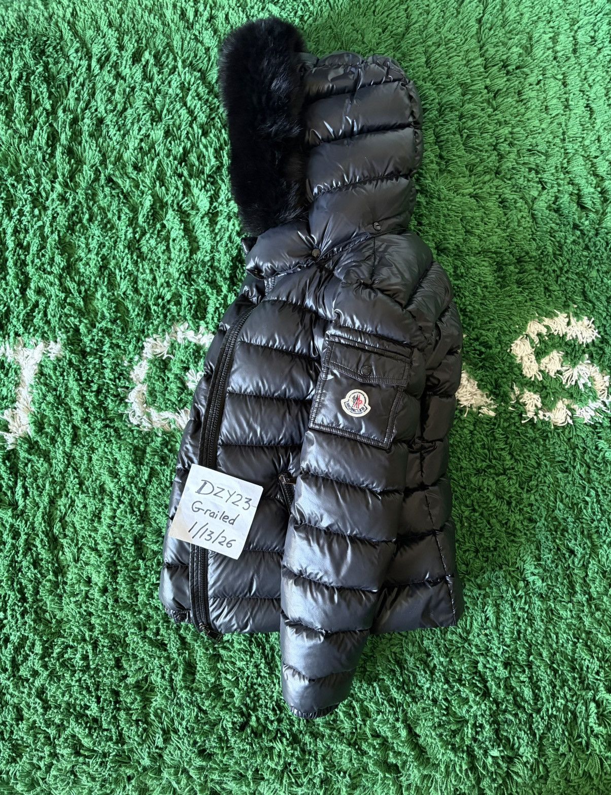 Moncler Badyf Short Down Jacket w/ Faux Fur-Trimmed Hood SzS