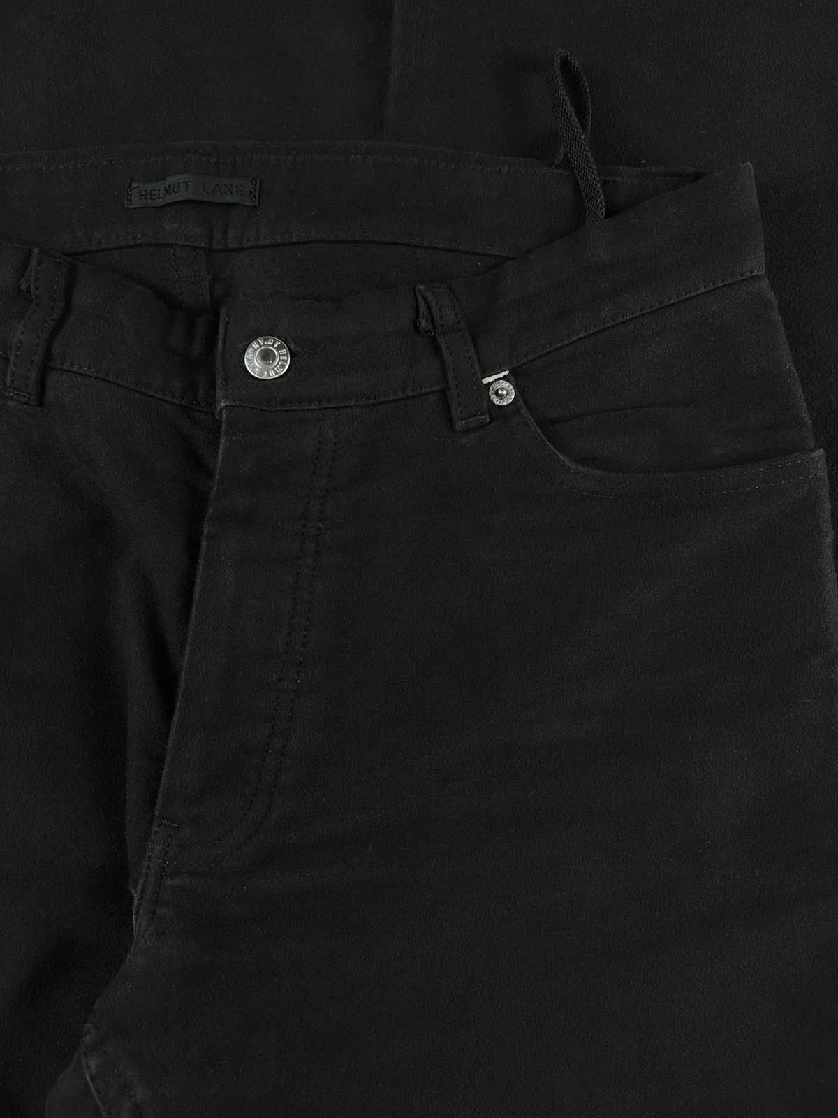 Helmut Lang × Vintage AW00 Helmut Lang Black Moleskin Cotton 5 Pocket Pants Size US 32 / EU 48 - 3 Thumbnail