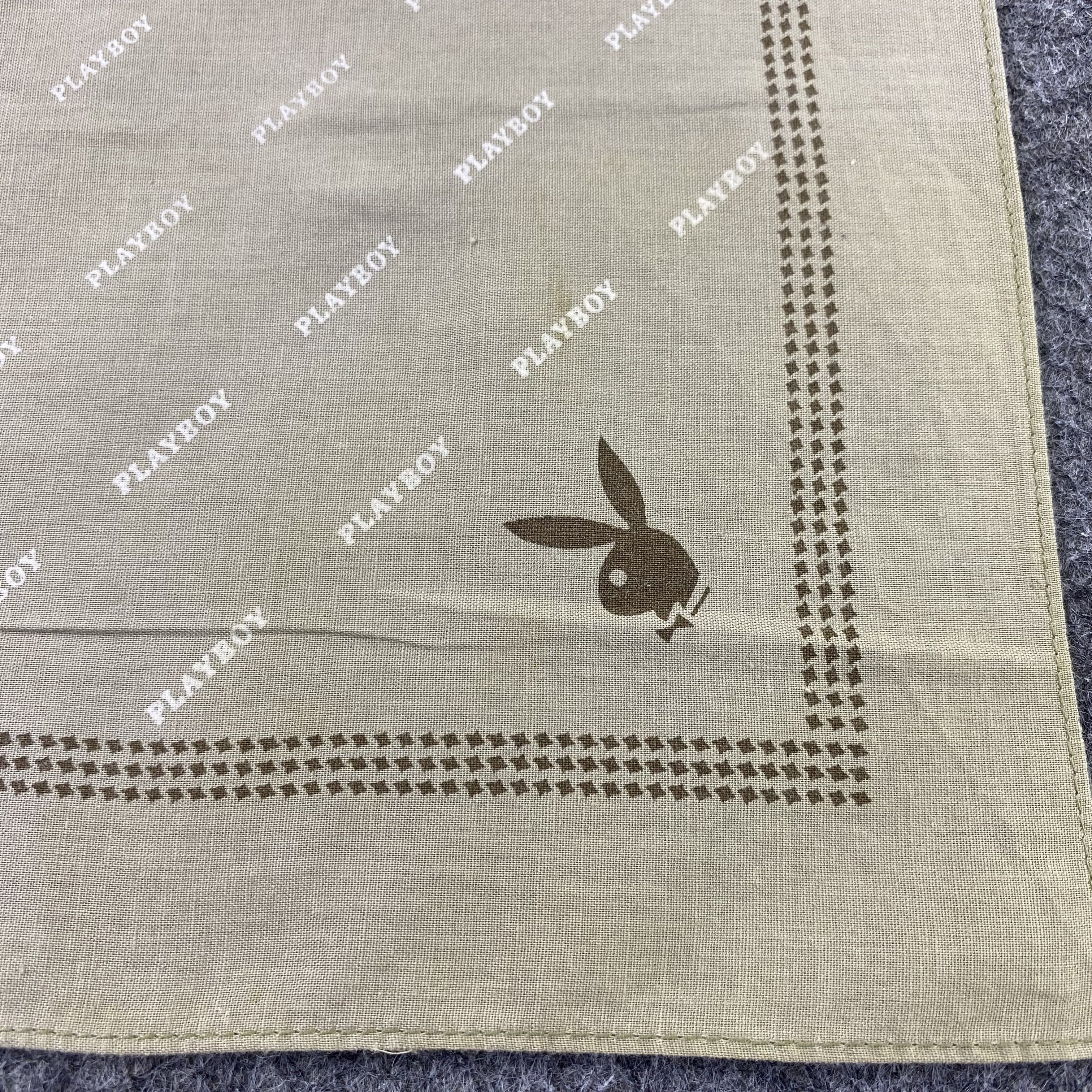 Playboy Playboy Monogram Handkerchief Neckerchief Bandana-B1460 Size ONE SIZE - 7 Thumbnail
