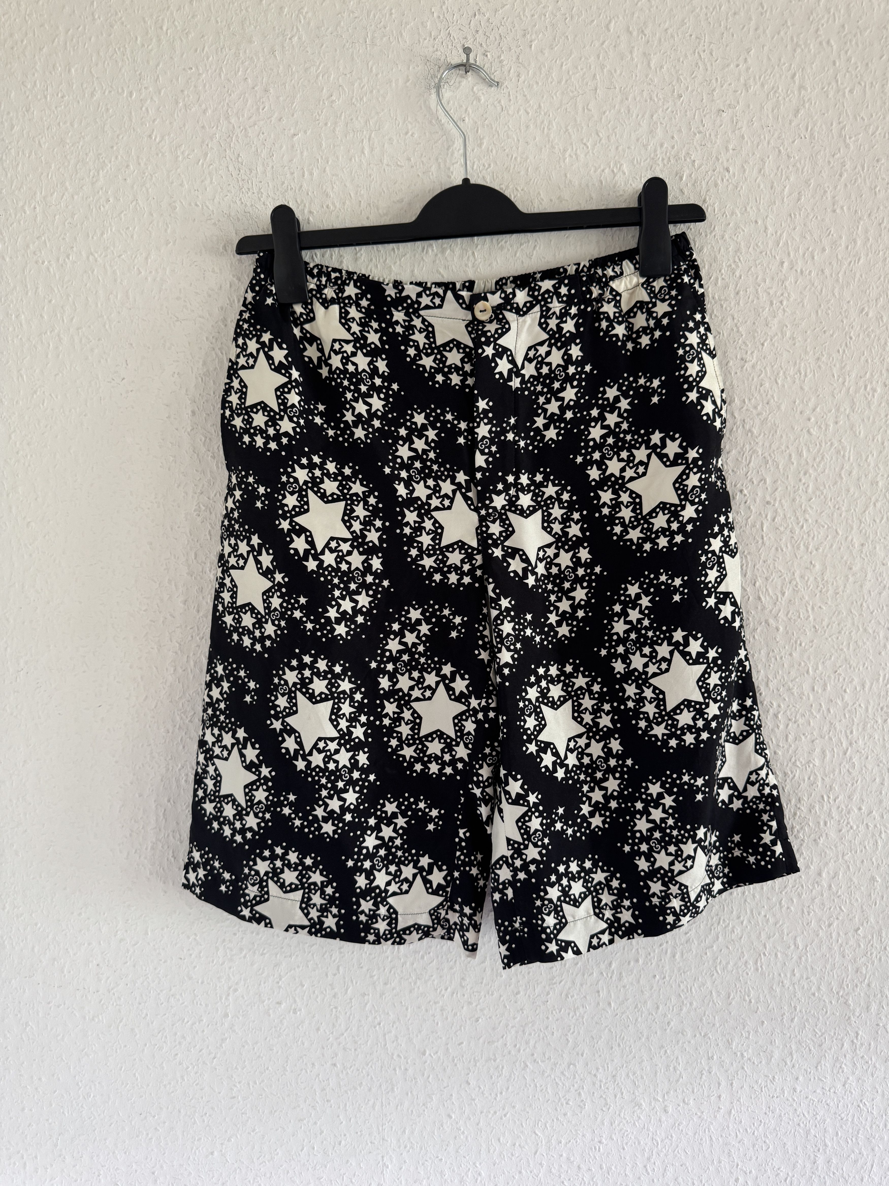 Gucci GG Star Monogram Silk Shorts Size US 28 / EU 44 - 3 Thumbnail
