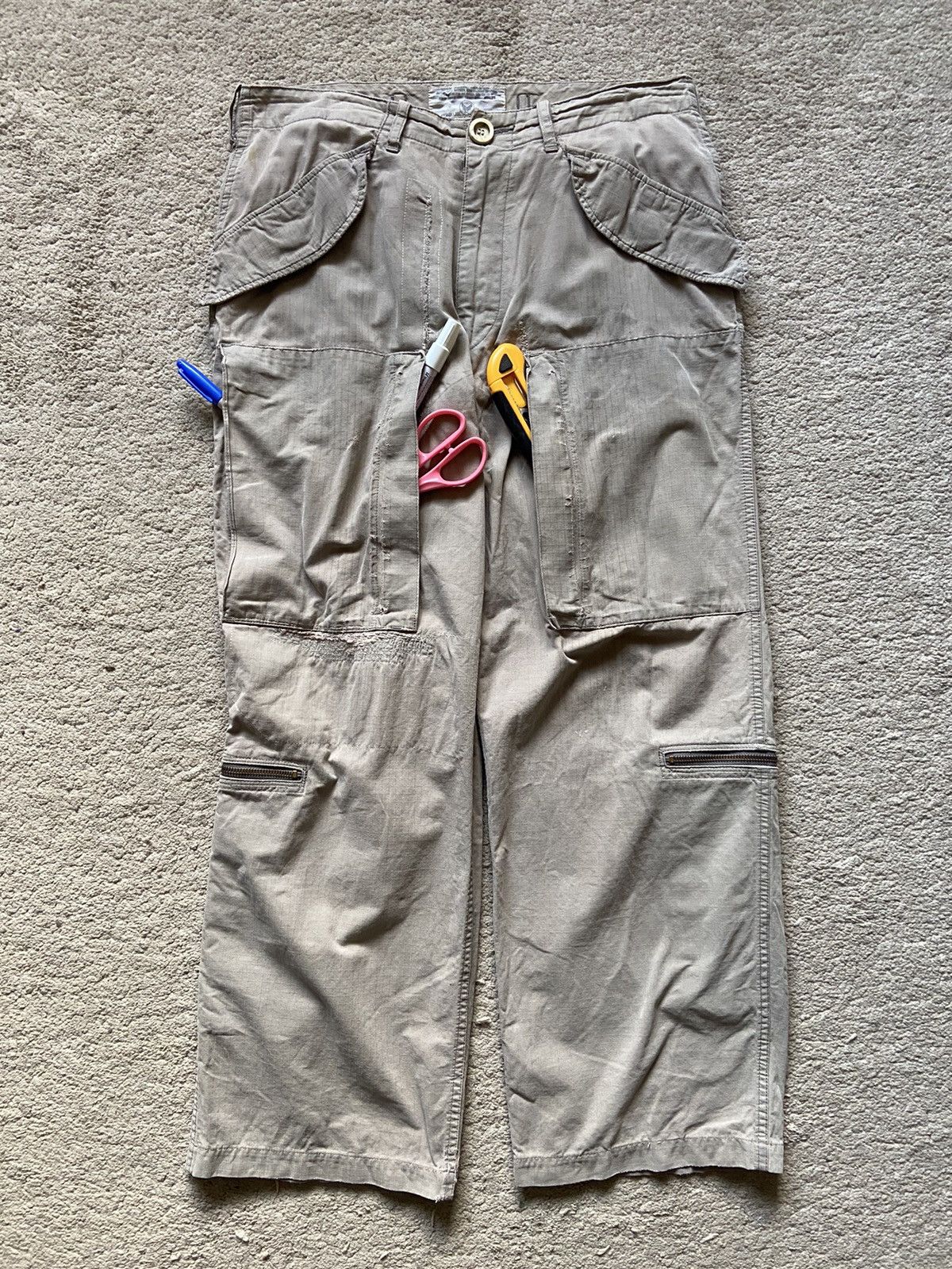 Avirex Vintage Avirex Multi Zipper Pocket Parachute Bondage Pants Size US 34 / EU 50 - 11 Thumbnail