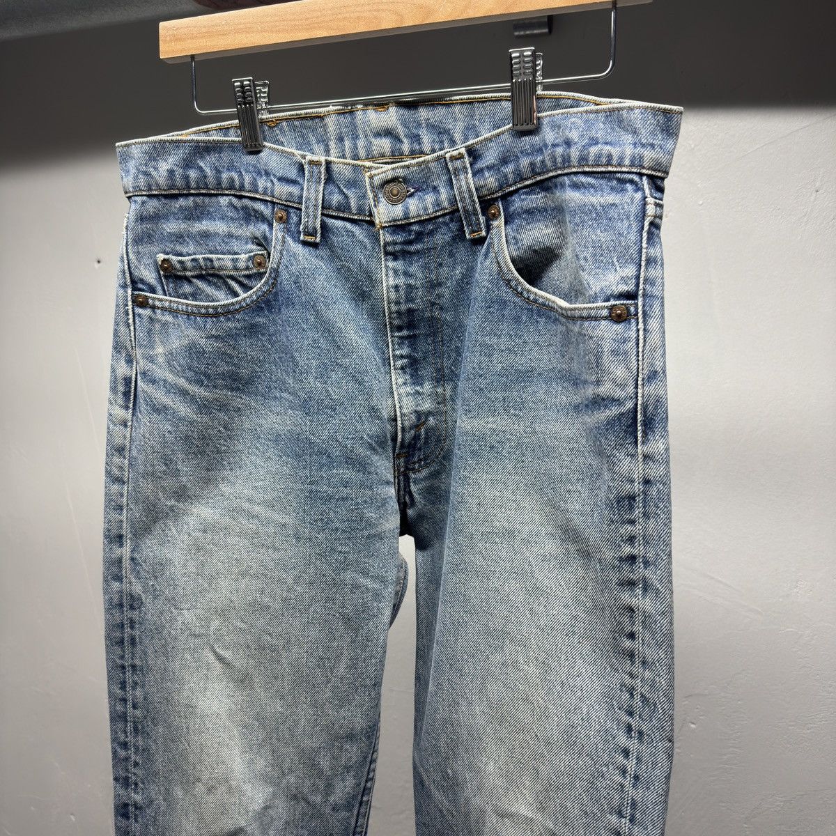 Levi's 90s Levi's 505 Faded Distressed Jeans ERD Grunge Chrome Size US 33 - 3 Thumbnail