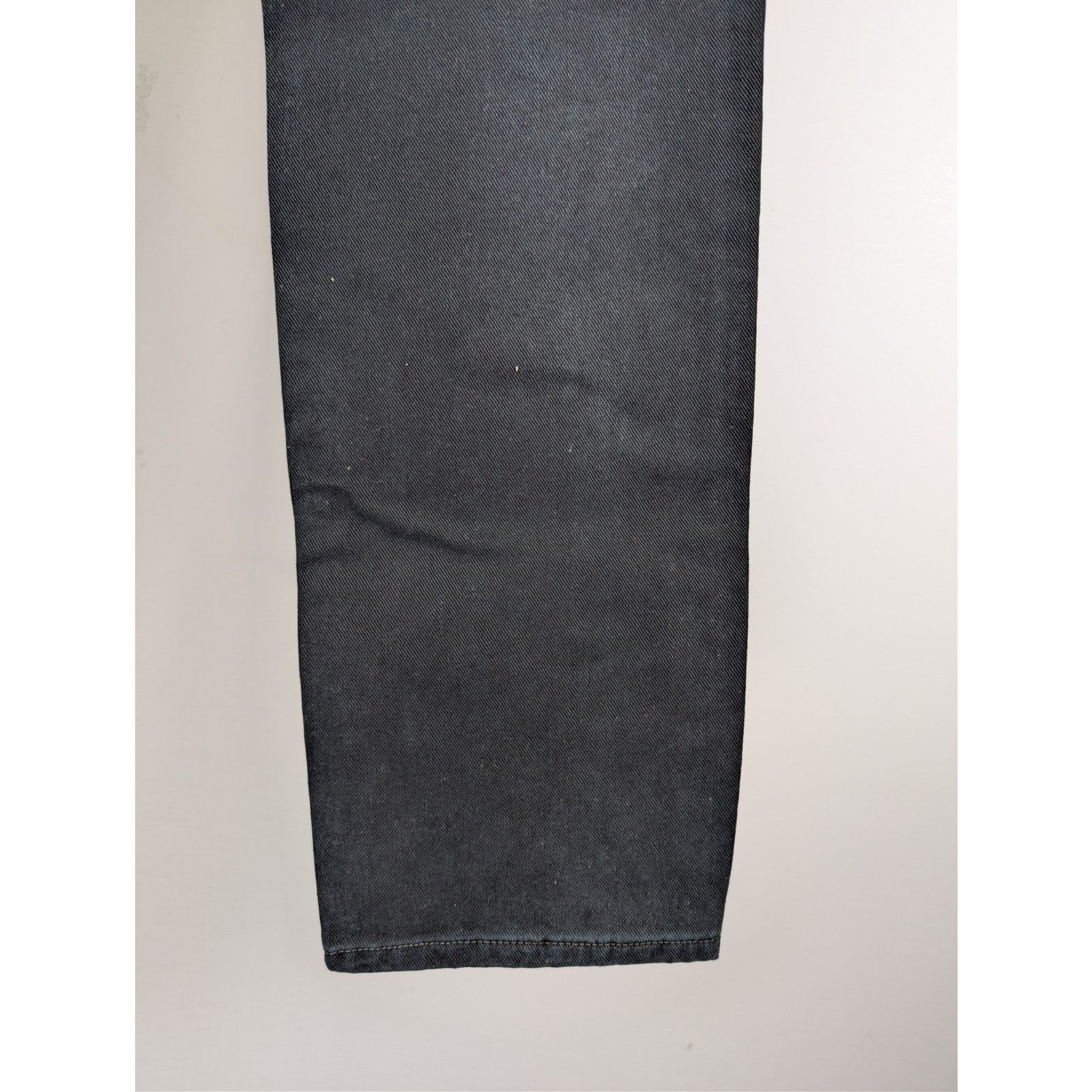 Balenciaga o1rshd1 CCRAB Soft Black Left Hand Denim Jeans Pants Size US 33 - 15 Thumbnail
