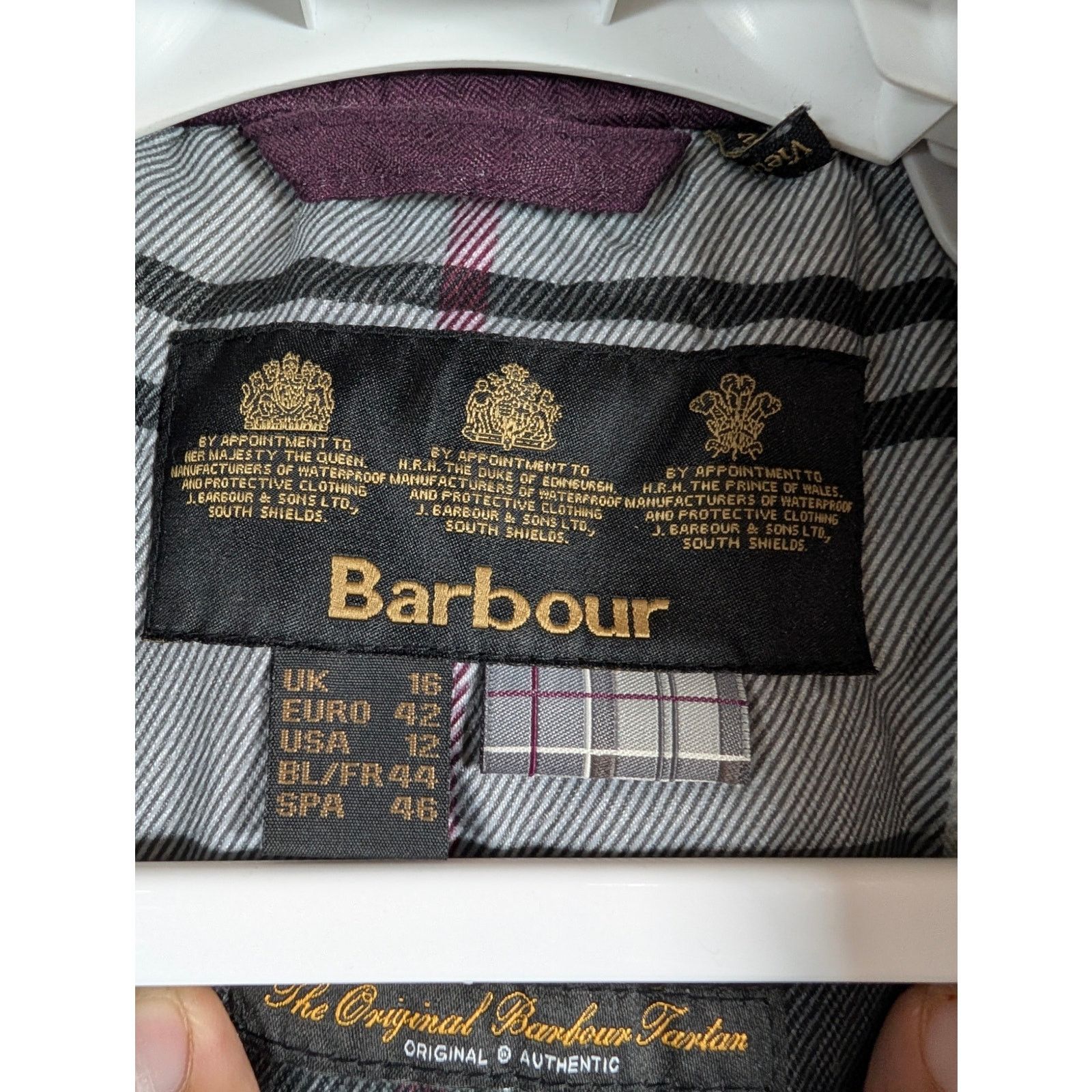 Barbour Barbour Skye Quilted Jacket Purple Women’s Size 12 USED Size XL / US 12-14 / IT 48-50 - 3 Thumbnail