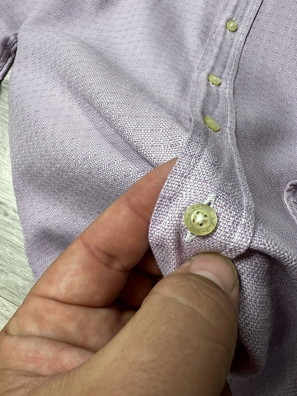 Etro Etro Milano Long Sleeve Linen Button Up Shirt Size US M / EU 48-50 / 2 - 9 Thumbnail