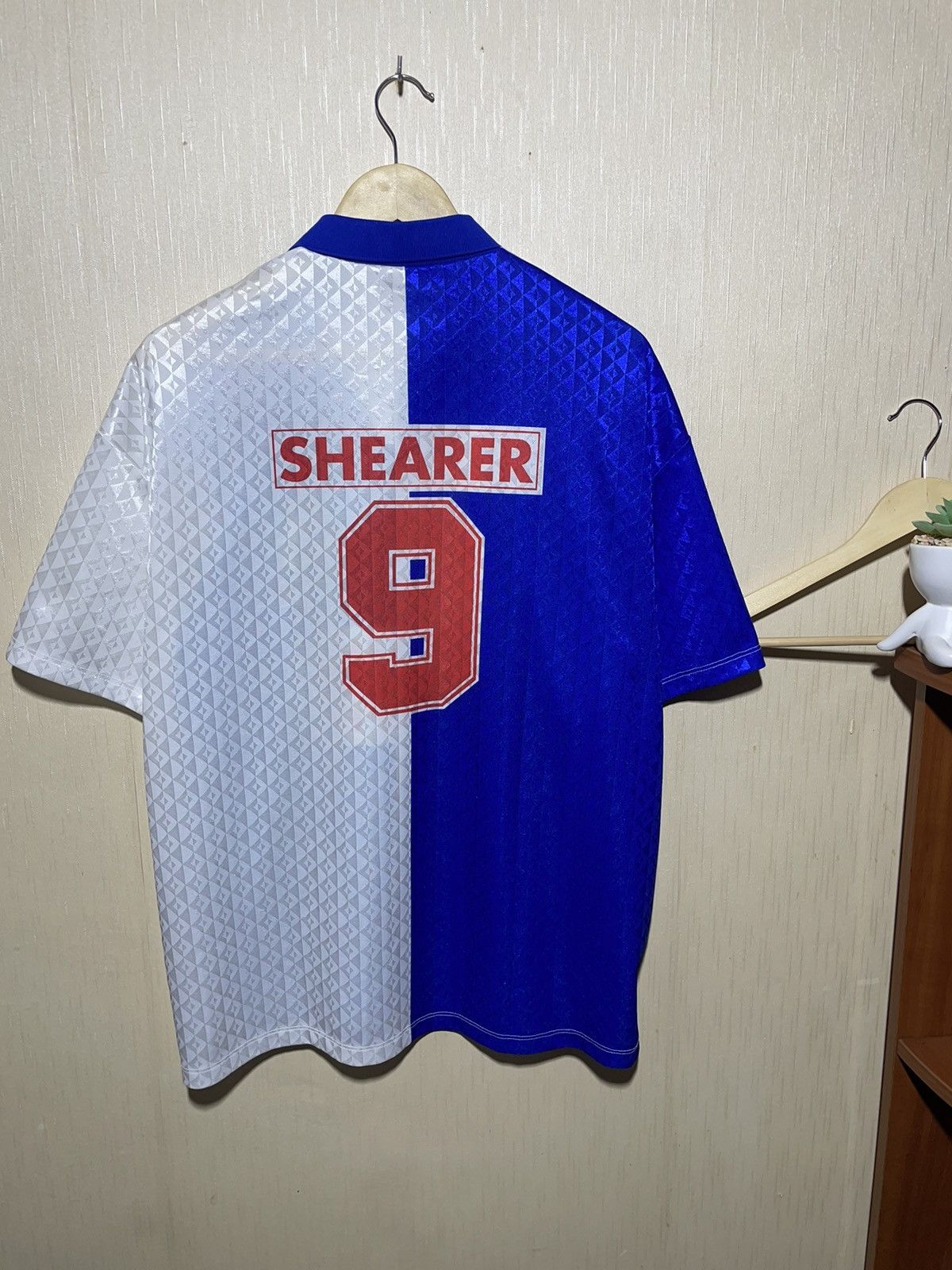 Vintage Blackburn Rovers Shearer #9 vintage blokecore jersey Size US XXL / EU 58 / 5 - 3 Thumbnail