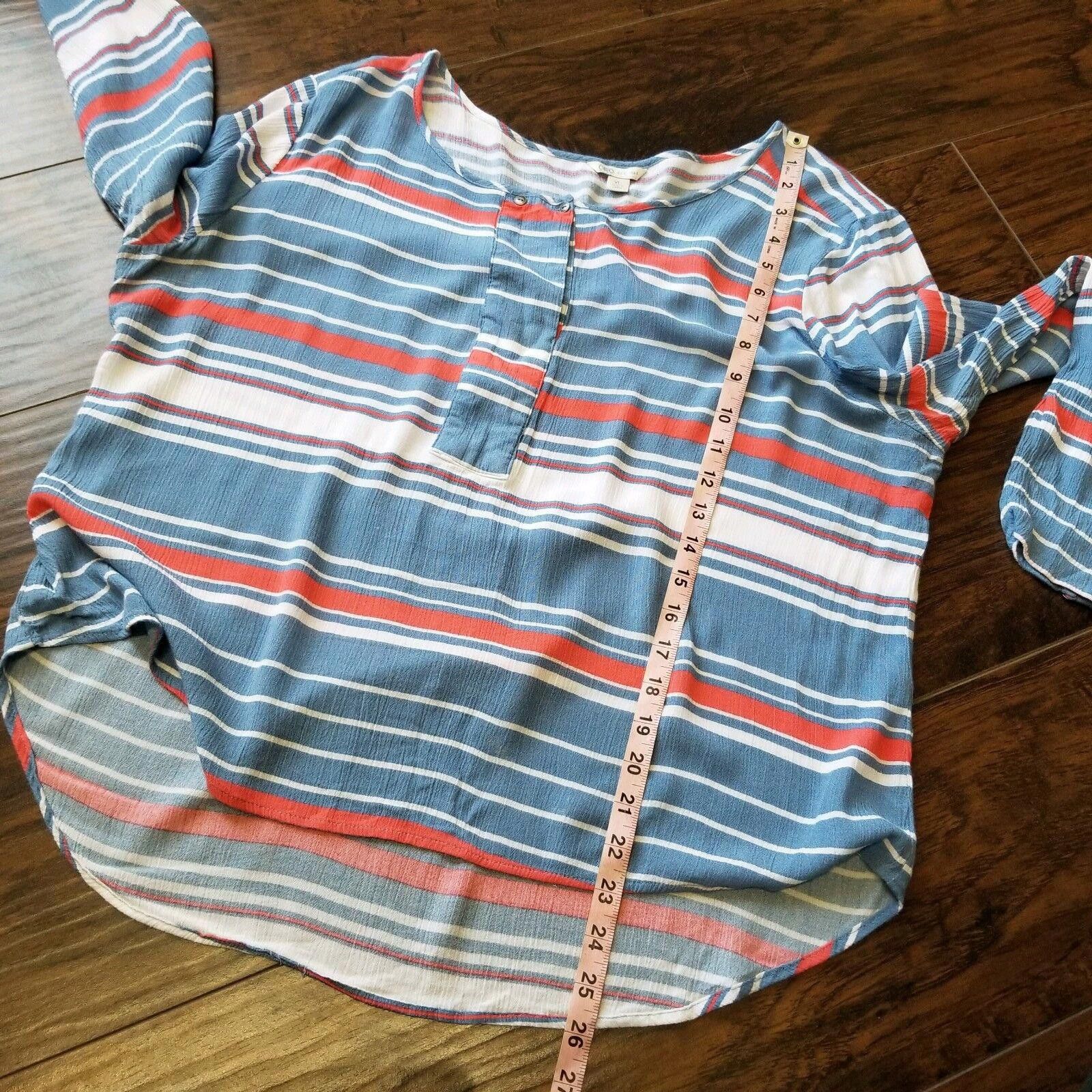 Cartoon Network Cato Top Extra Large Womens Long Sleeve Striped Summer Light Size L / US 10 / IT 46 - 8 Thumbnail