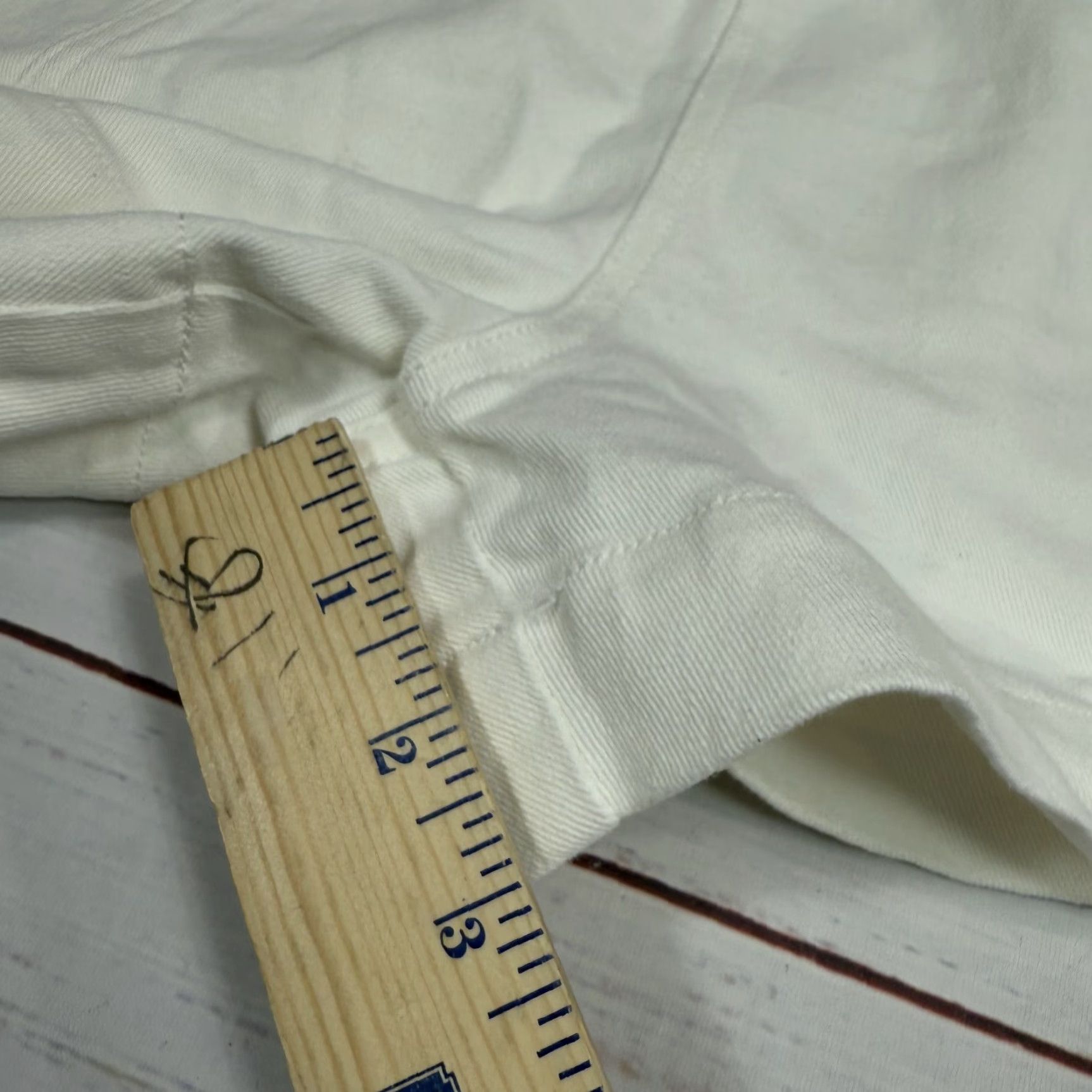 Vintage Fuinloth Womens White Pull On Shorts Elastic Waist Drawstring Cotton 2XL New Size 40" / US 18 - 5 Thumbnail