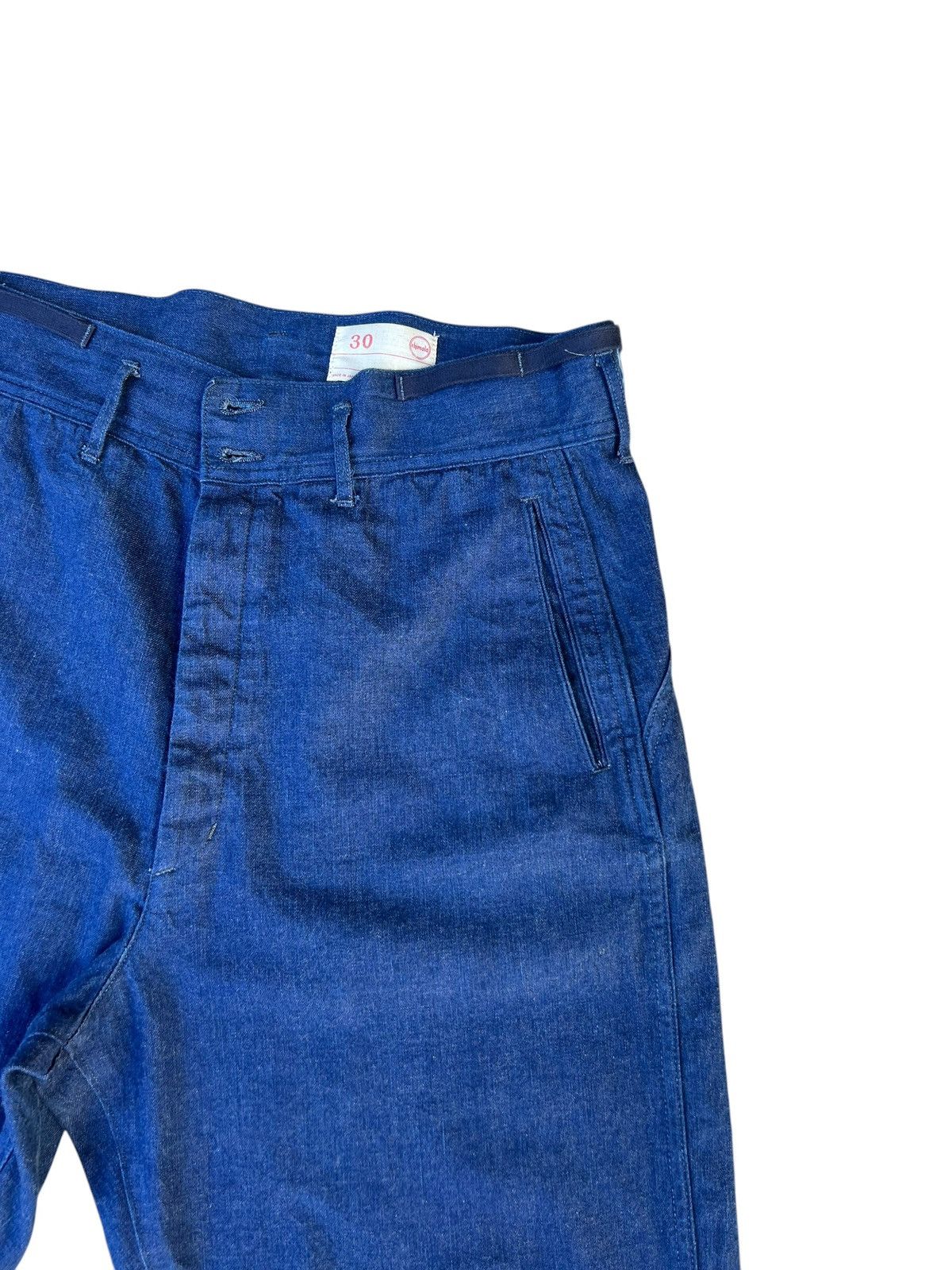Chimala Chimala Indigo Blue Denim Cropped Baggy Trouser Pant Size US 32 / EU 48 - 10 Thumbnail