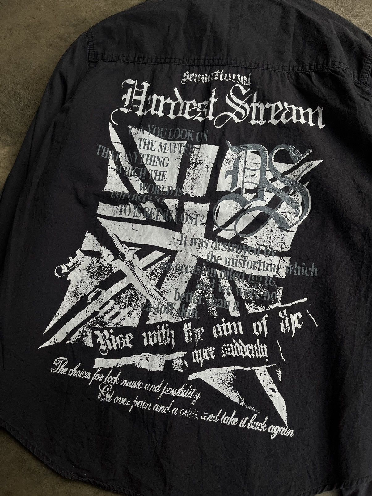 If Six Was Nine JAPANESE DADAIST POEM GOTHIC SEDITIONARIES PUNK STYLE SHIRTS Size US M / EU 48-50 / 2 - 4 Thumbnail
