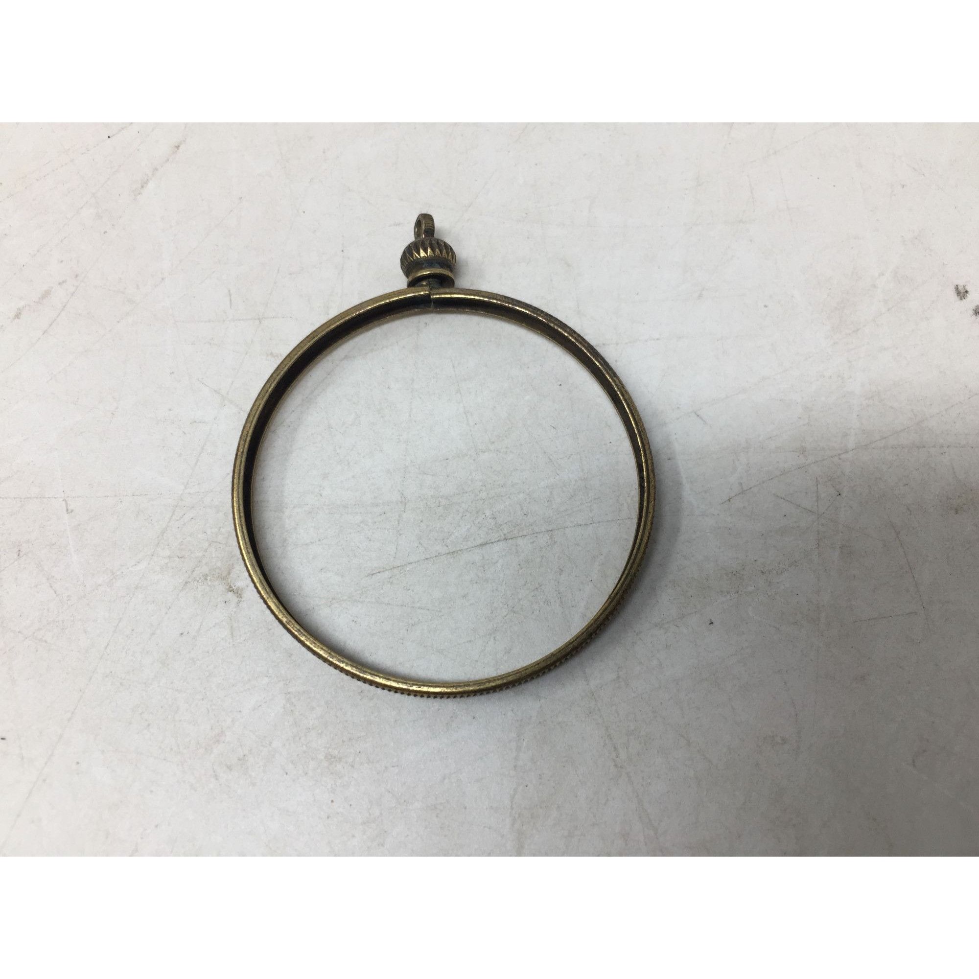 Other Two (2) Vintage Round Gold Tone Open Bezels/Pendants Size ONE SIZE - 4 Thumbnail