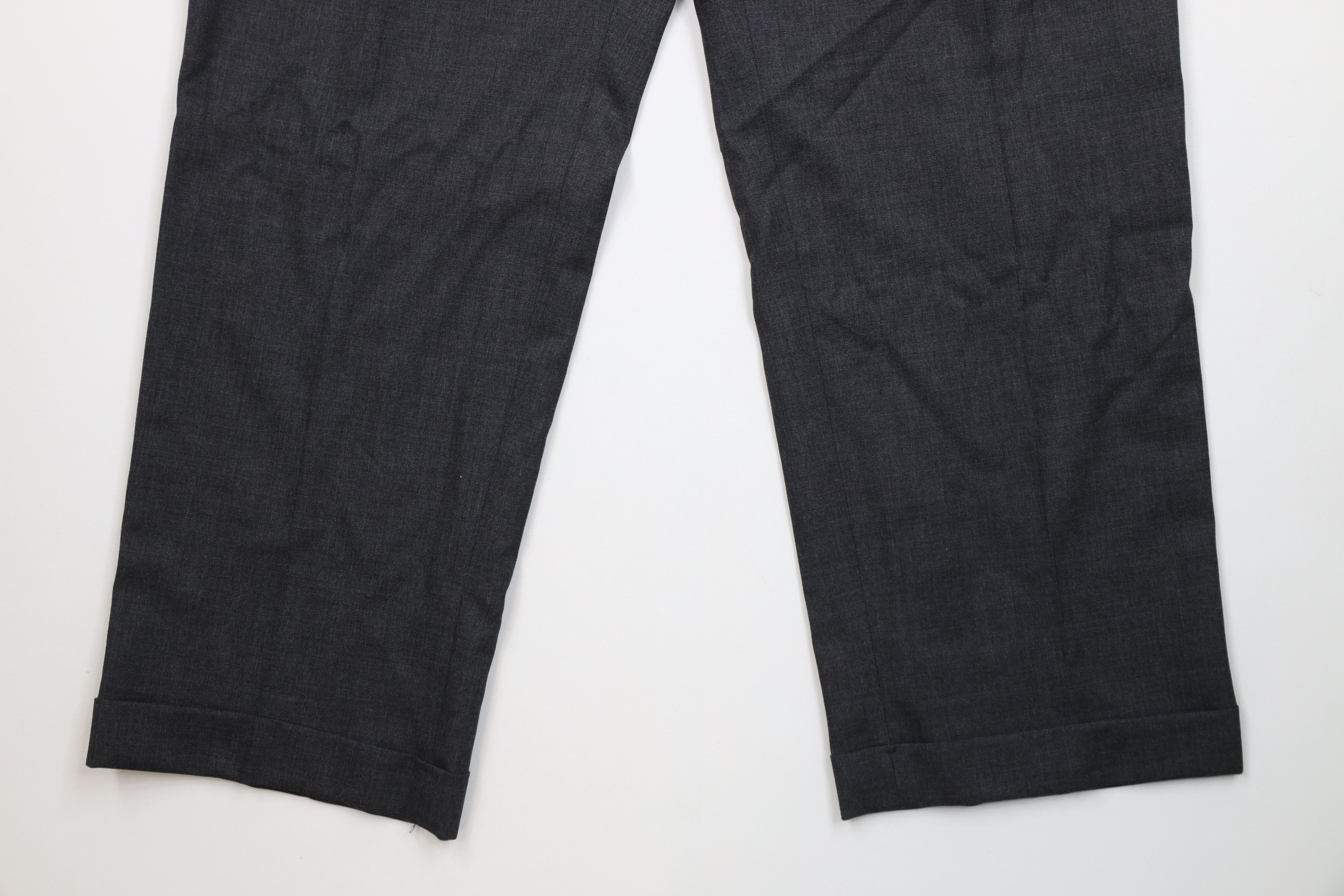 Ralph Lauren Vintage Ralph Lauren Wool Wide Leg Chino Pants Charcoal Gray Size US 34 / EU 50 - 4 Thumbnail