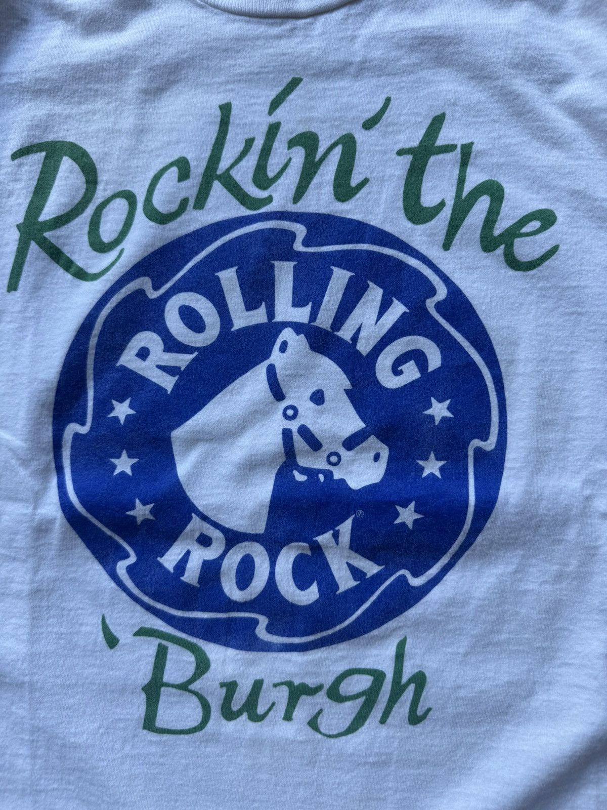 Vintage Vintage 90’s/00’s Rolling Rock Beer Horse Graphic Tee Size US XL / EU 56 / 4 - 3 Thumbnail