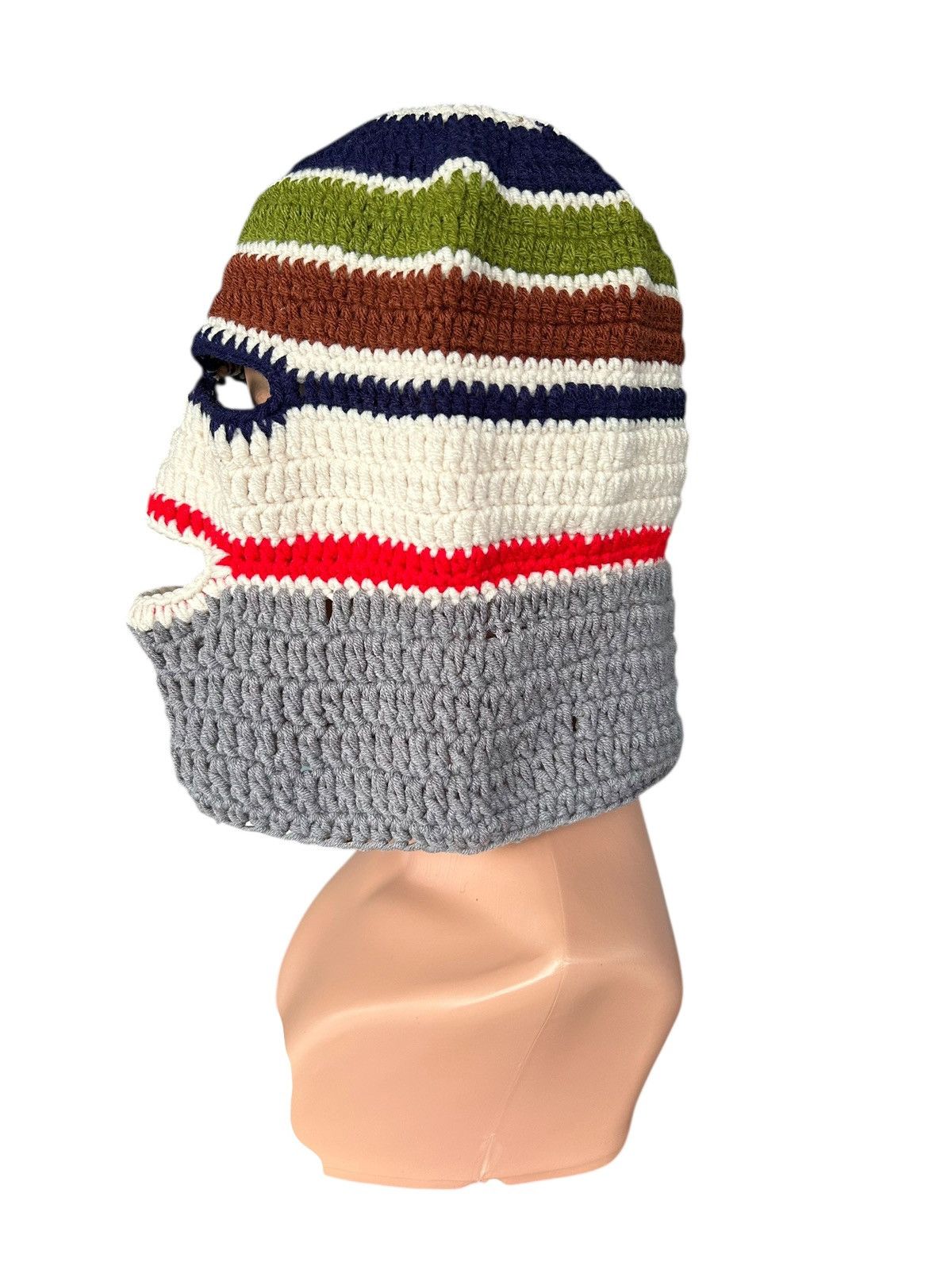 Japanese Brand × Kapital × Vintage Rare Crochet Knitted Handmade Balaclava Masked Size ONE SIZE - 4 Thumbnail