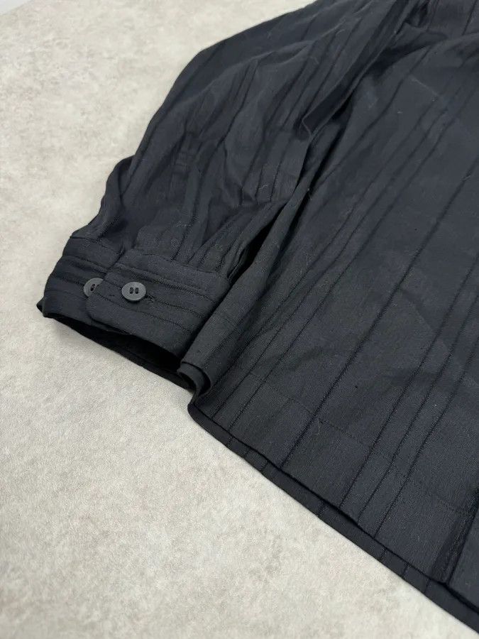 Issey Miyake Issey Miyake Black Lined Light Mao Shirt Size US L / EU 52-54 / 3 - 6 Thumbnail