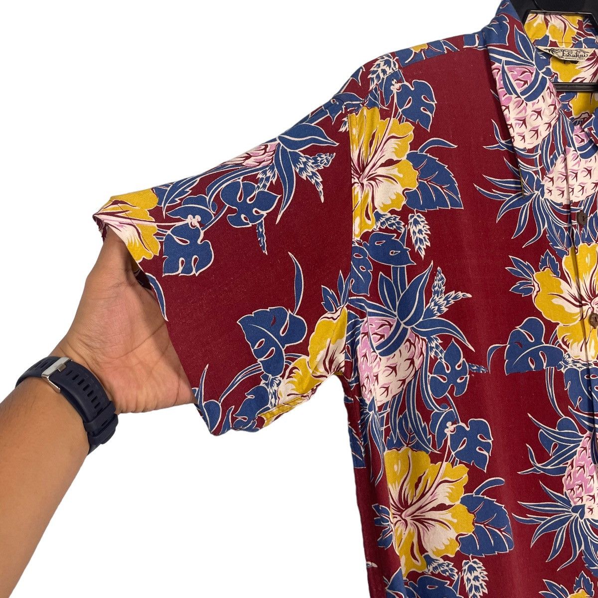 Vintage VTG Ehukai Hawaii Hibiscus Pineapple Shirt Size US L / EU 52-54 / 3 - 6 Thumbnail