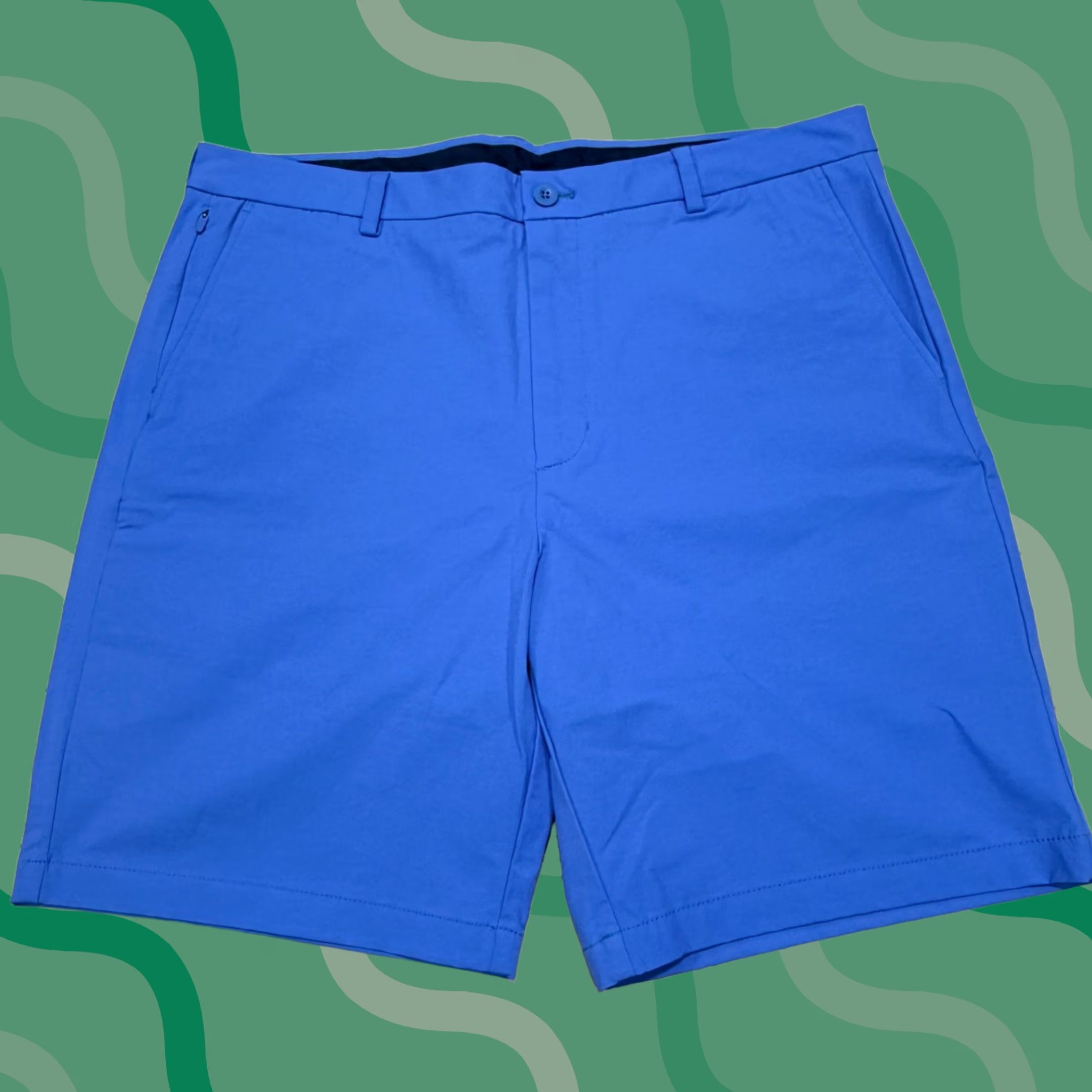 Vineyard Vines Vineyard Vines Shorts Mens 38 Blue Chino Flat Front 9in Inseam Stretch Moisture Wicking Regular Size US 38 / EU 54 - 1 Thumbnail
