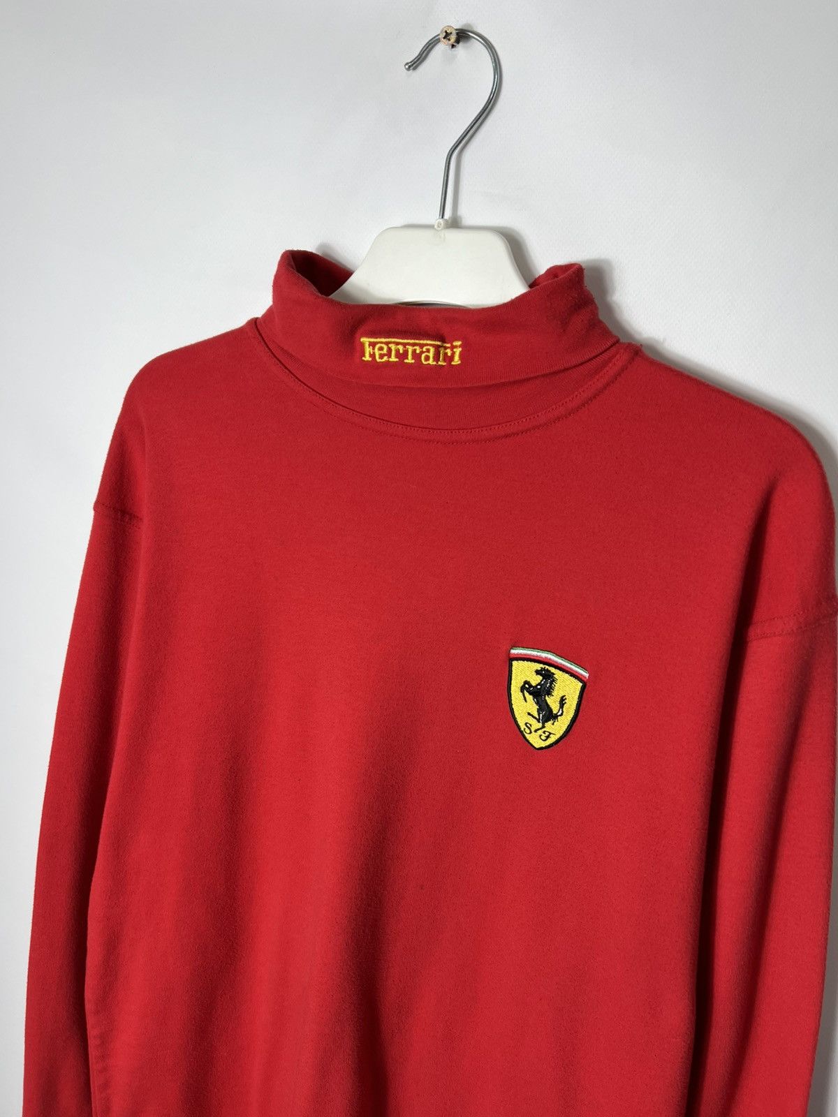 Ferrari Vintage streetwear y2k Ferrari 1996 Turtleneck Sweatshirt Size US L / EU 52-54 / 3 - 2 Thumbnail