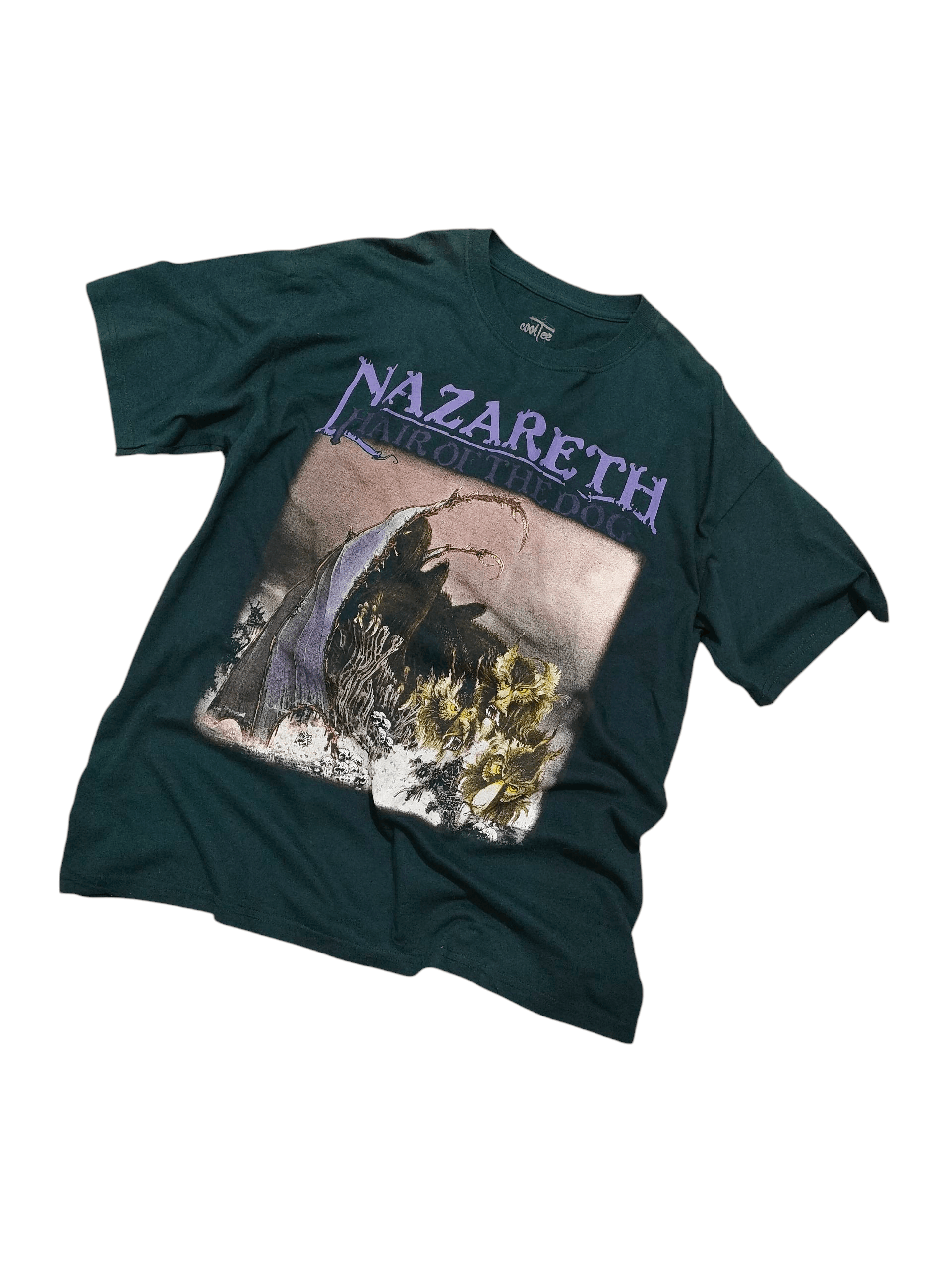 Band Tees RARE 00s NAZARETH - HAIR OF THE DOG Vintage Tee Size US L / EU 52-54 / 3 - 1 Thumbnail
