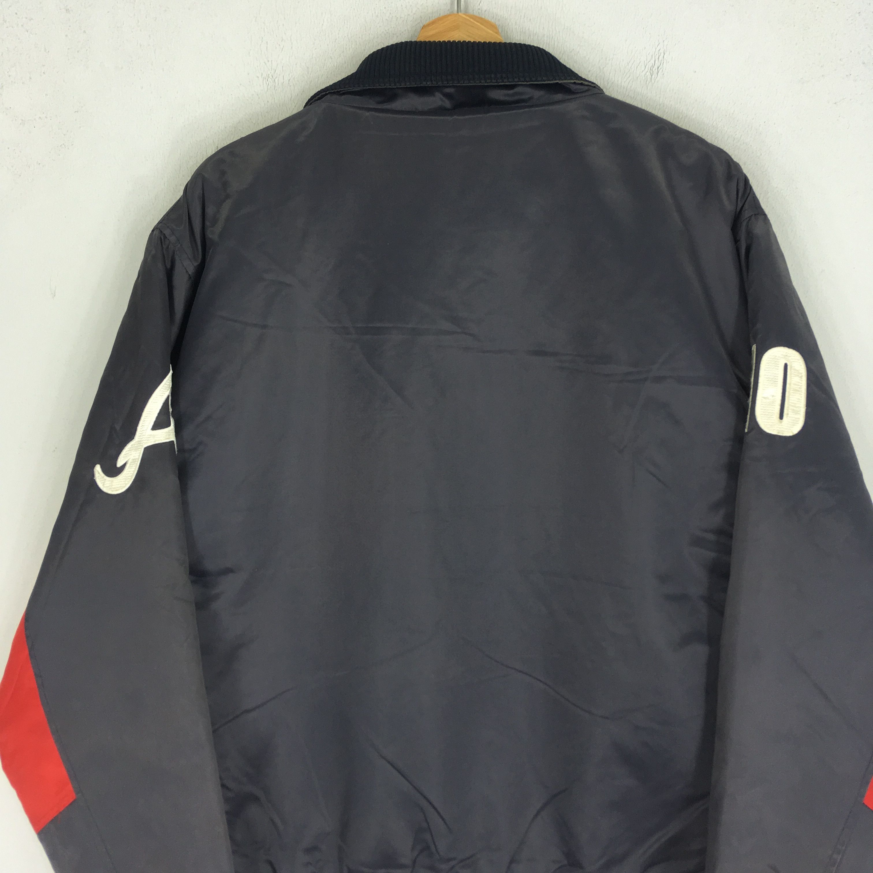 MLB Vintage 90's Atlanta Braves MLB Bomber Jacket Size US L / EU 52-54 / 3 - 13 Thumbnail