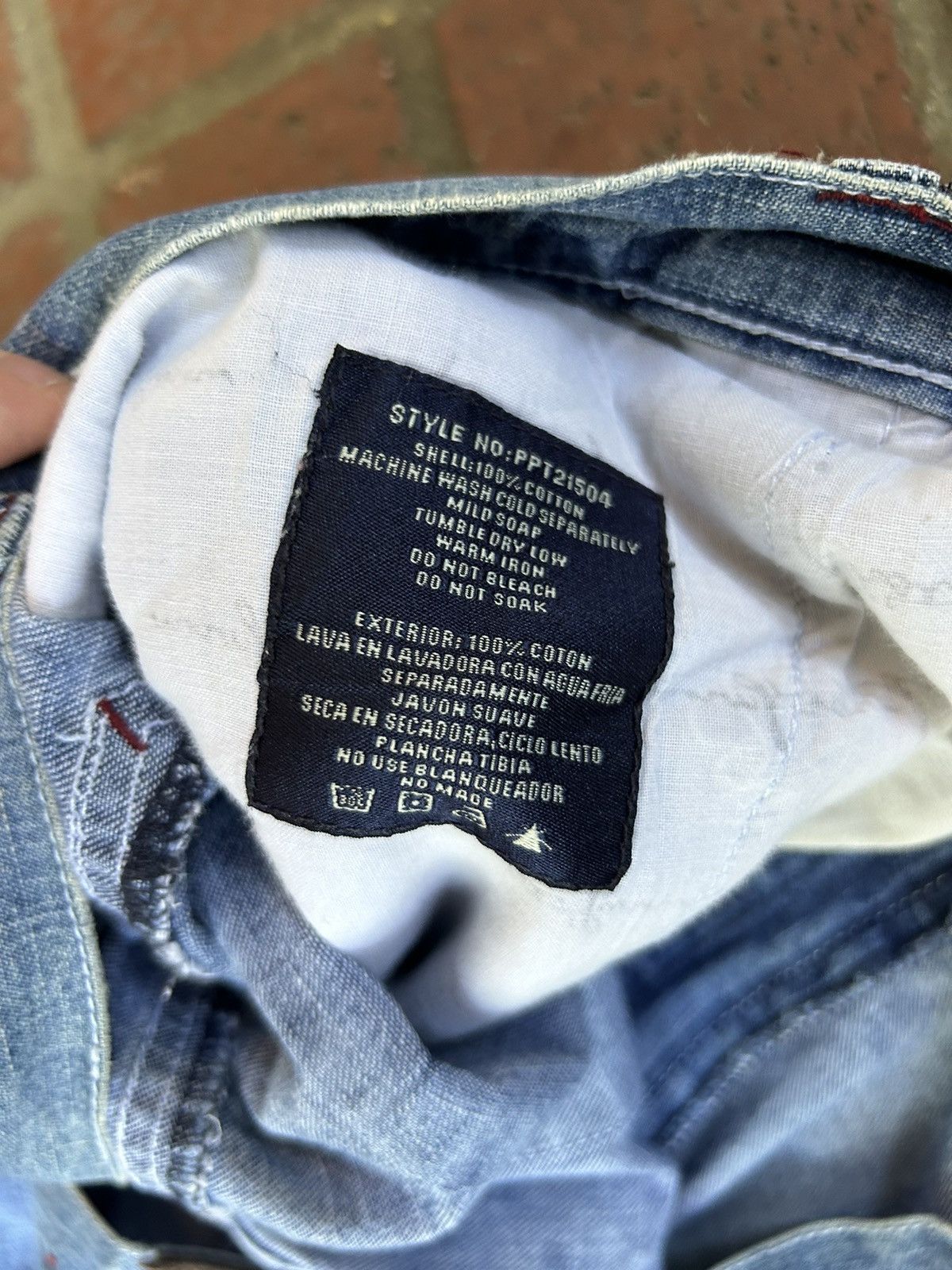 Phat Farm Vintage Phat Farm rare baggy faded spellout denim jeans Size US 40 / EU 56 - 8 Thumbnail