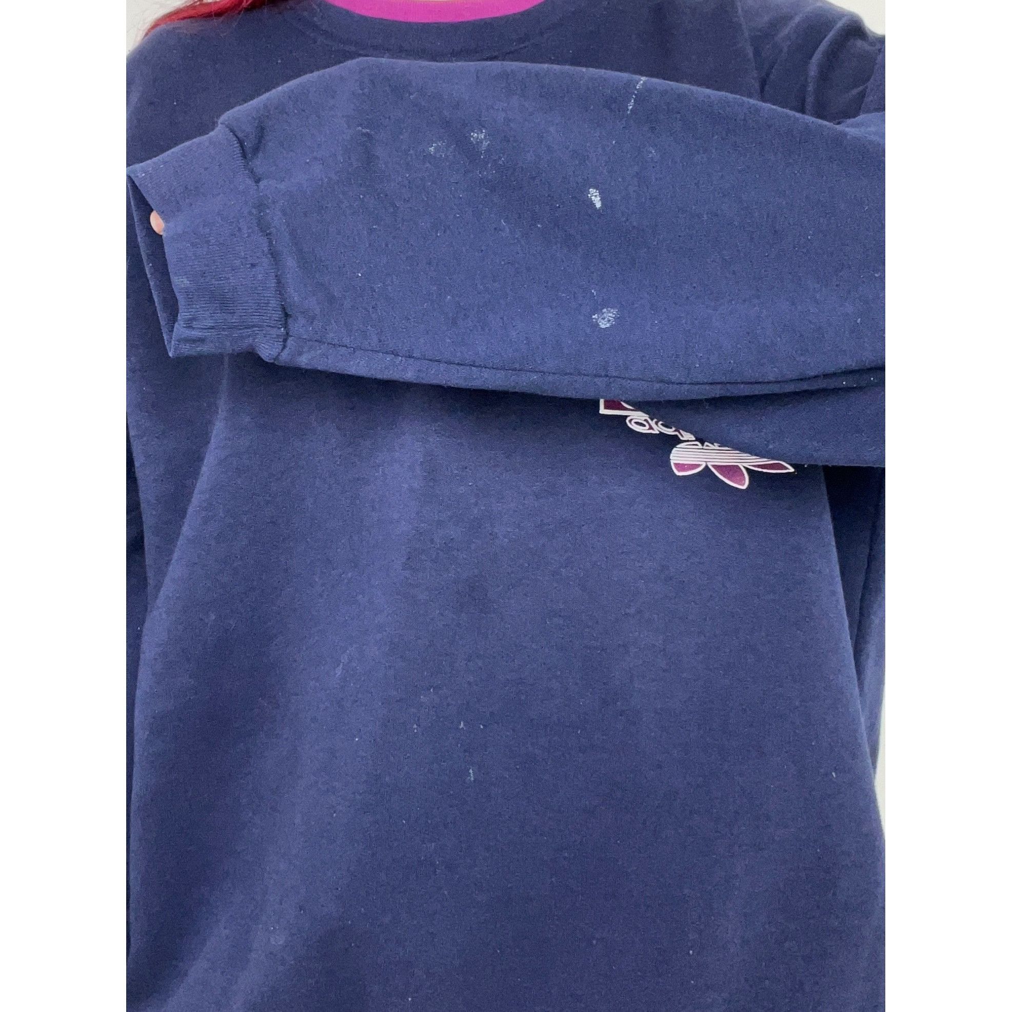 Adidas Vintage Adidas Violet Crewneck Size US XL / EU 56 / 4 - 3 Thumbnail