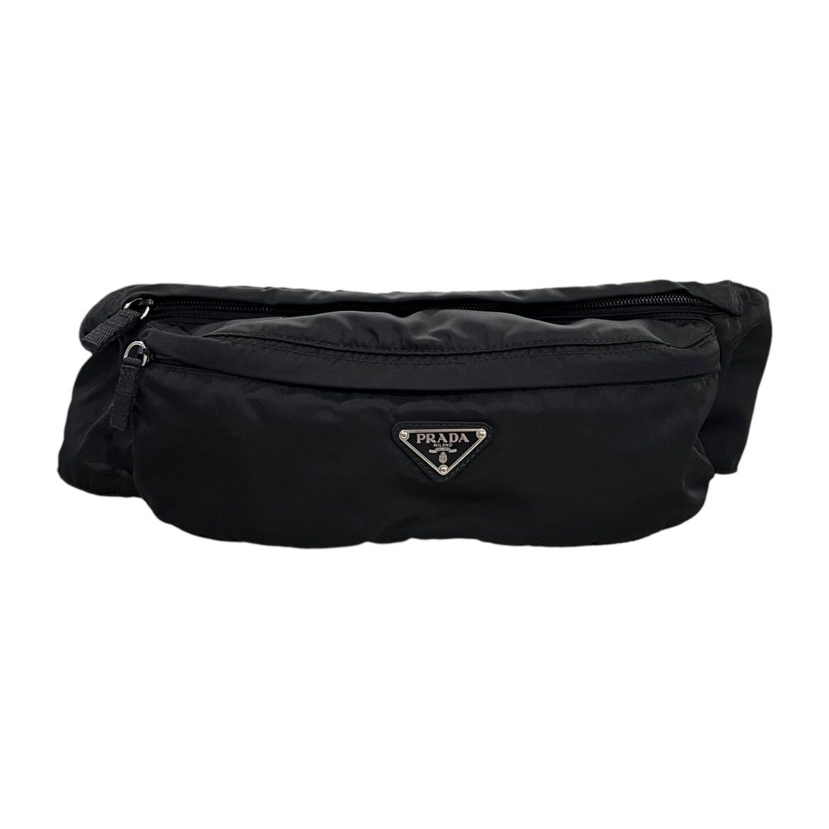 Prada Tessuto Nylon Crossbody Belt Bag in Black, Men's