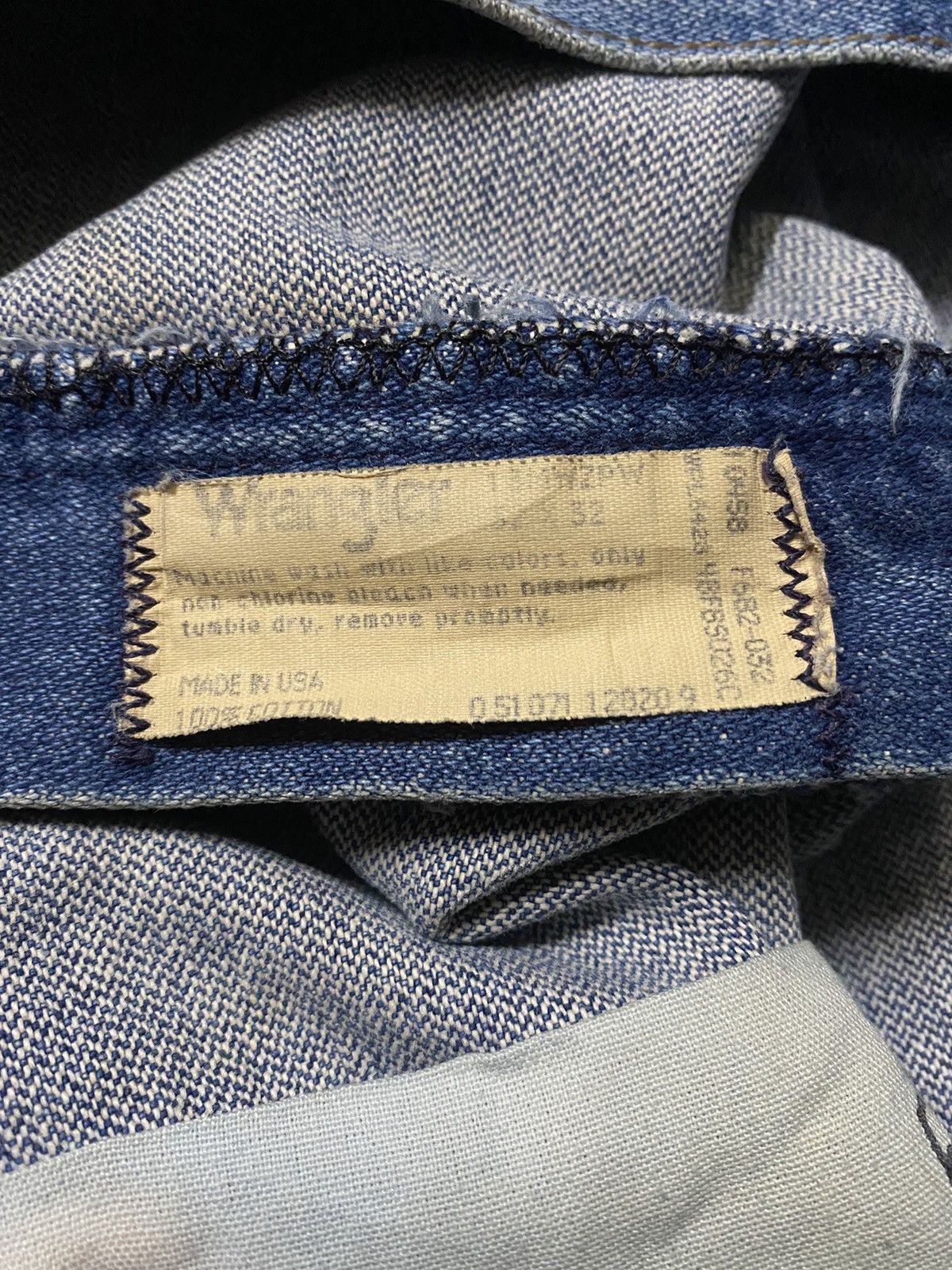 Vintage × Wrangler Jeans Vintage Wranglers Washed Blue Distressed Size US 30 / EU 46 - 13 Thumbnail