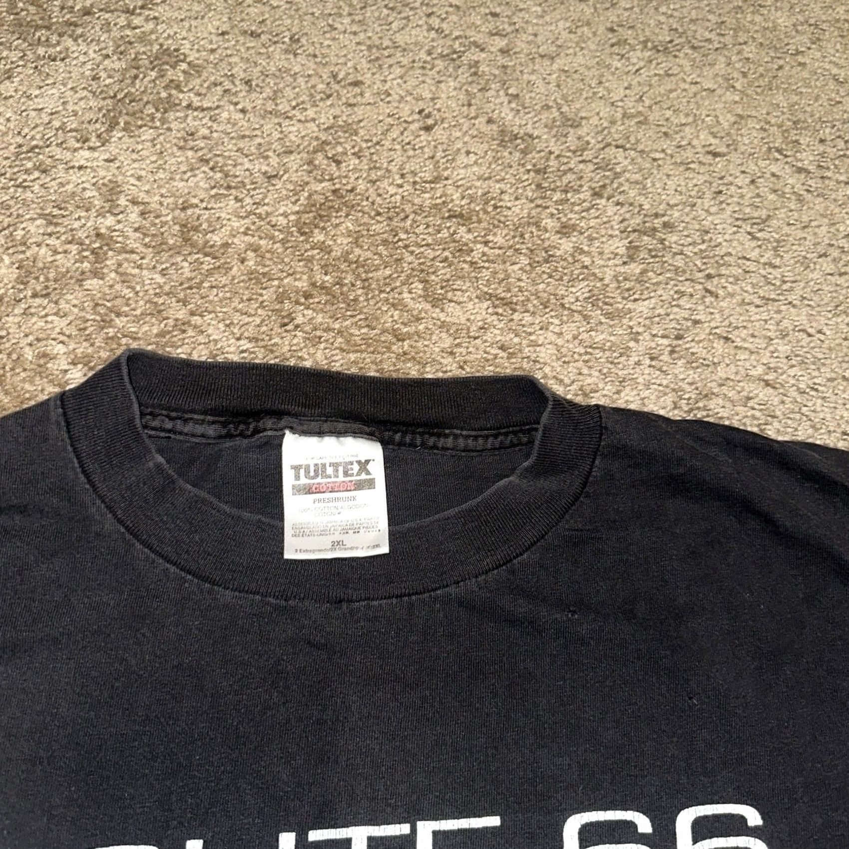 Tultex VINTAGE Route 66 Shirt Mens 2XL Black 90s Tultex Graphic Print Crew Neck Short Sleeve T-Shirt Size US XXL / EU 58 / 5 - 5 Thumbnail