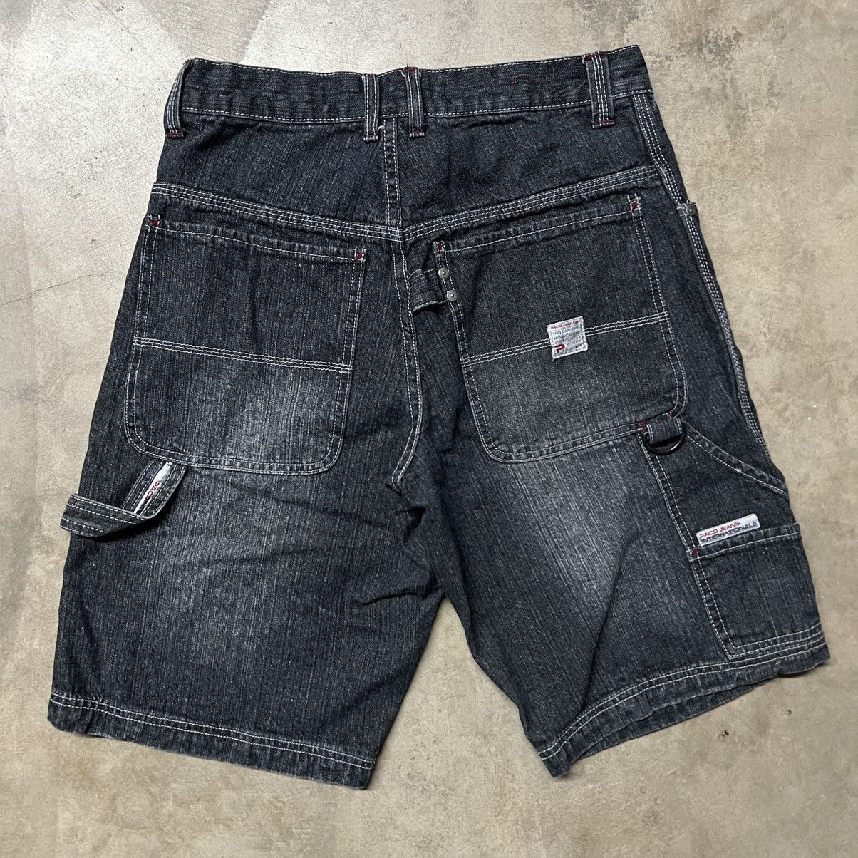 Affliction × JNCO × Southpole Vintage Y2K Paco Jean Company Faded Black Denim Jean Shorts Size US 30 / EU 46 - 1 Thumbnail
