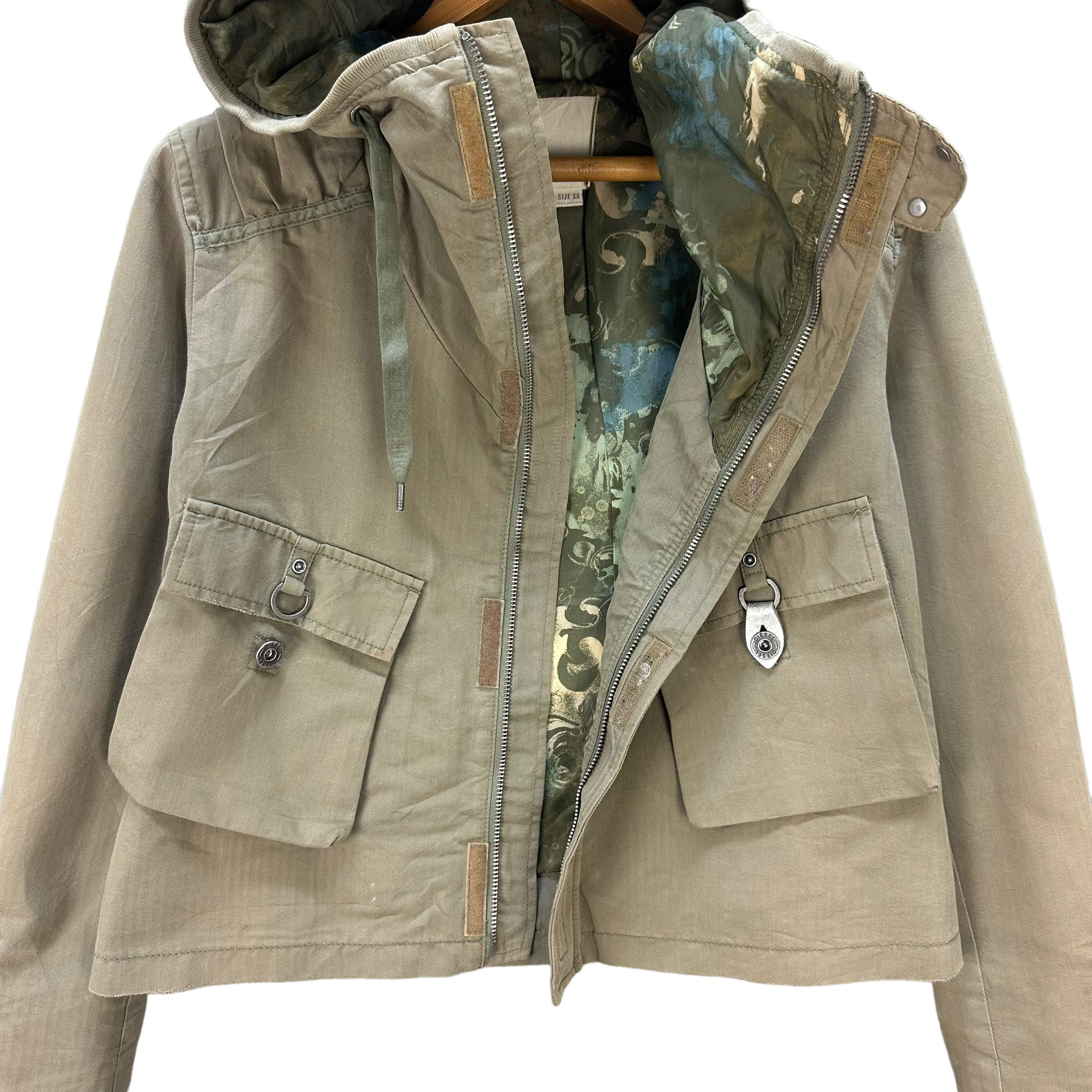 Diesel DIESEL NICE DESIGN HOODED CROPPED JACKET #7931-190 Size XS / US 0-2 / IT 36-38 - 9 Thumbnail