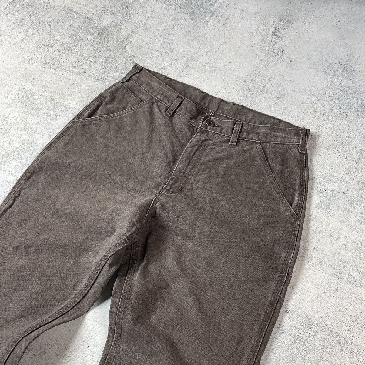 Carhartt × Vintage VTG CARHARTT BROWN CANVAS DOUBLE KNEE CARPENTER PANTS Size US 32 / EU 48 - 4 Thumbnail