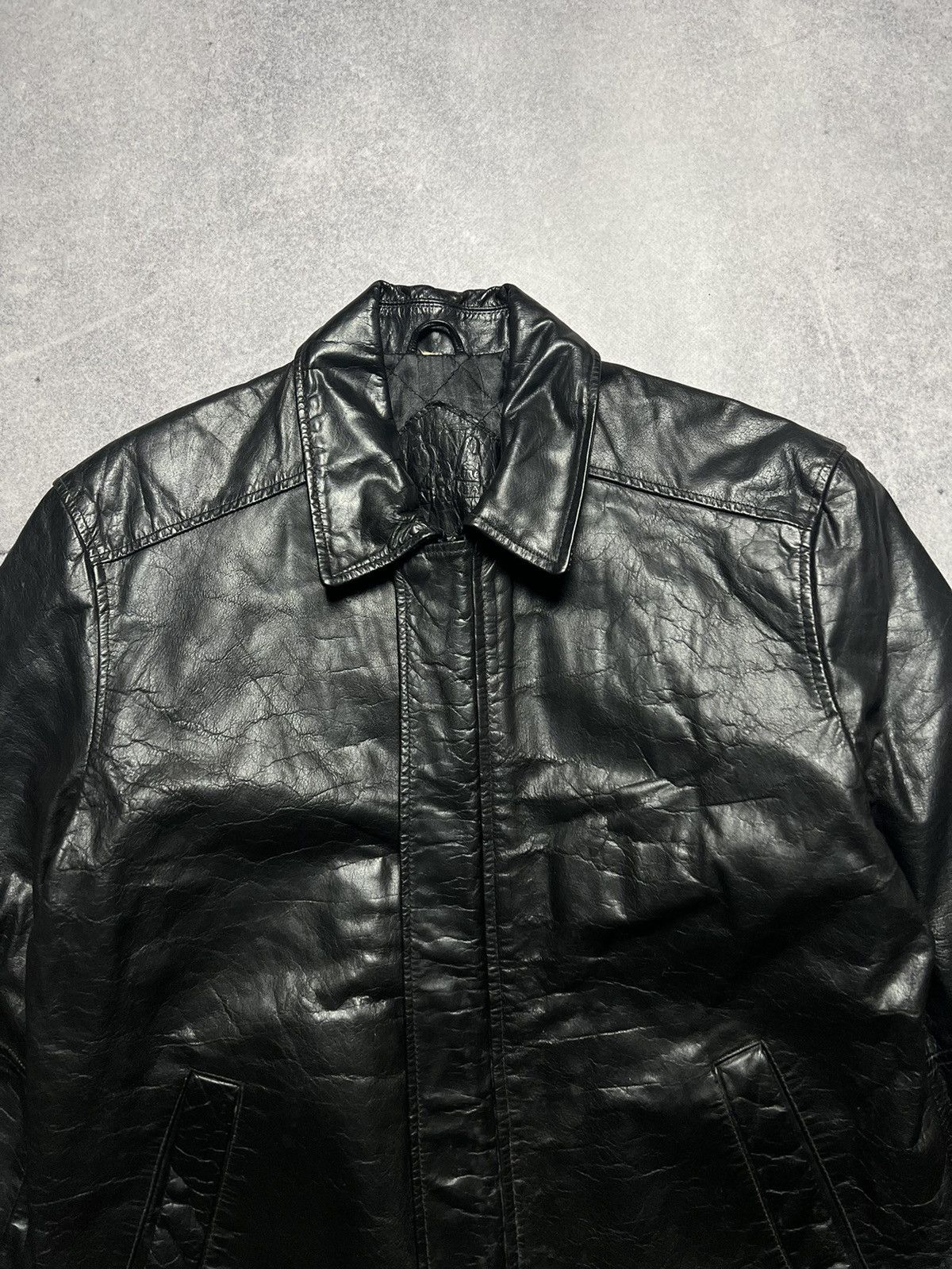 Japanese Brand Vintage Leather Faded Racing Motorcycle Jacket Size US L / EU 52-54 / 3 - 4 Thumbnail