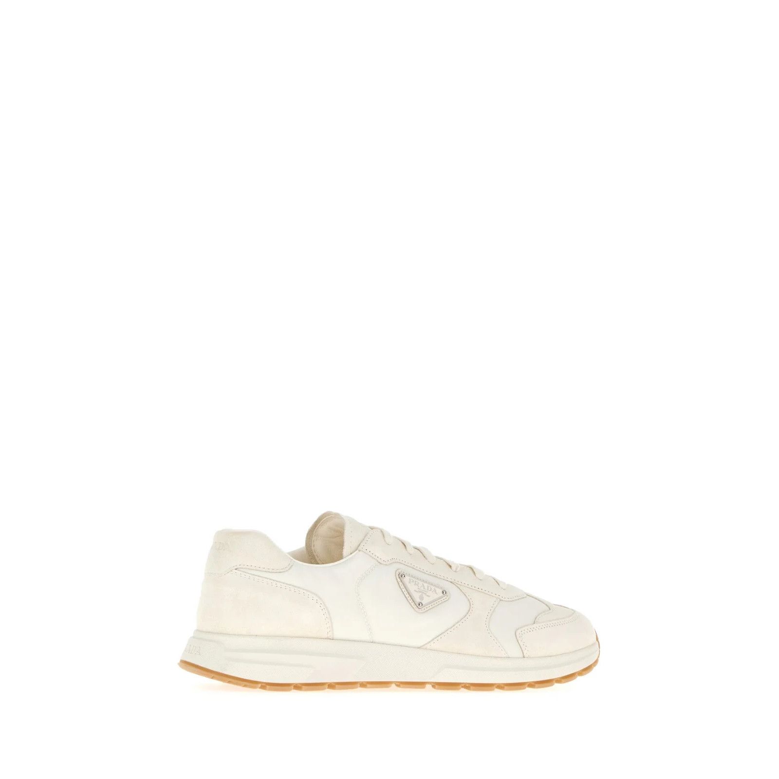 Prada PRADA White Re-Nylon And Suede Sneakers New And Authentic (M Size US 9 / EU 42 - 3 Thumbnail