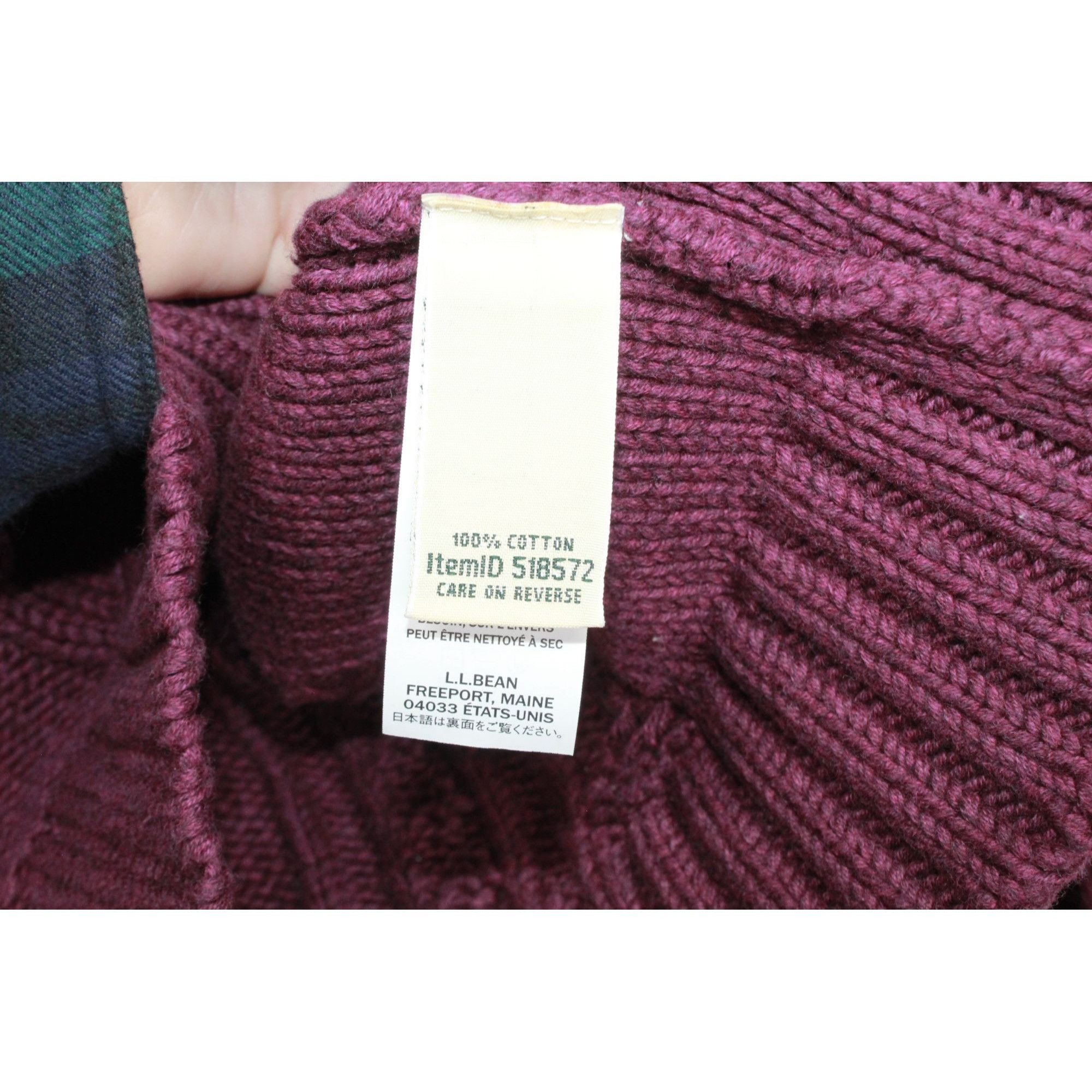 L.L. Bean LL Bean Women's Double L Cable Sweater Crewneck Cotton Size S / US 4 / IT 40 - 8 Thumbnail