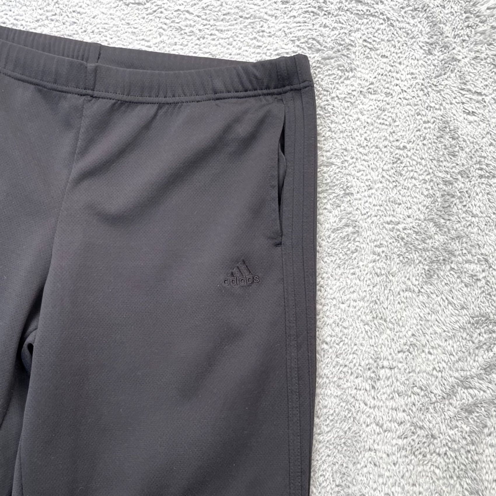 Adidas Adidas Pants Womens Medium Black Climalite Track 3 Stripes Cropped Straight Leg Size 42" / US 20 - 5 Thumbnail