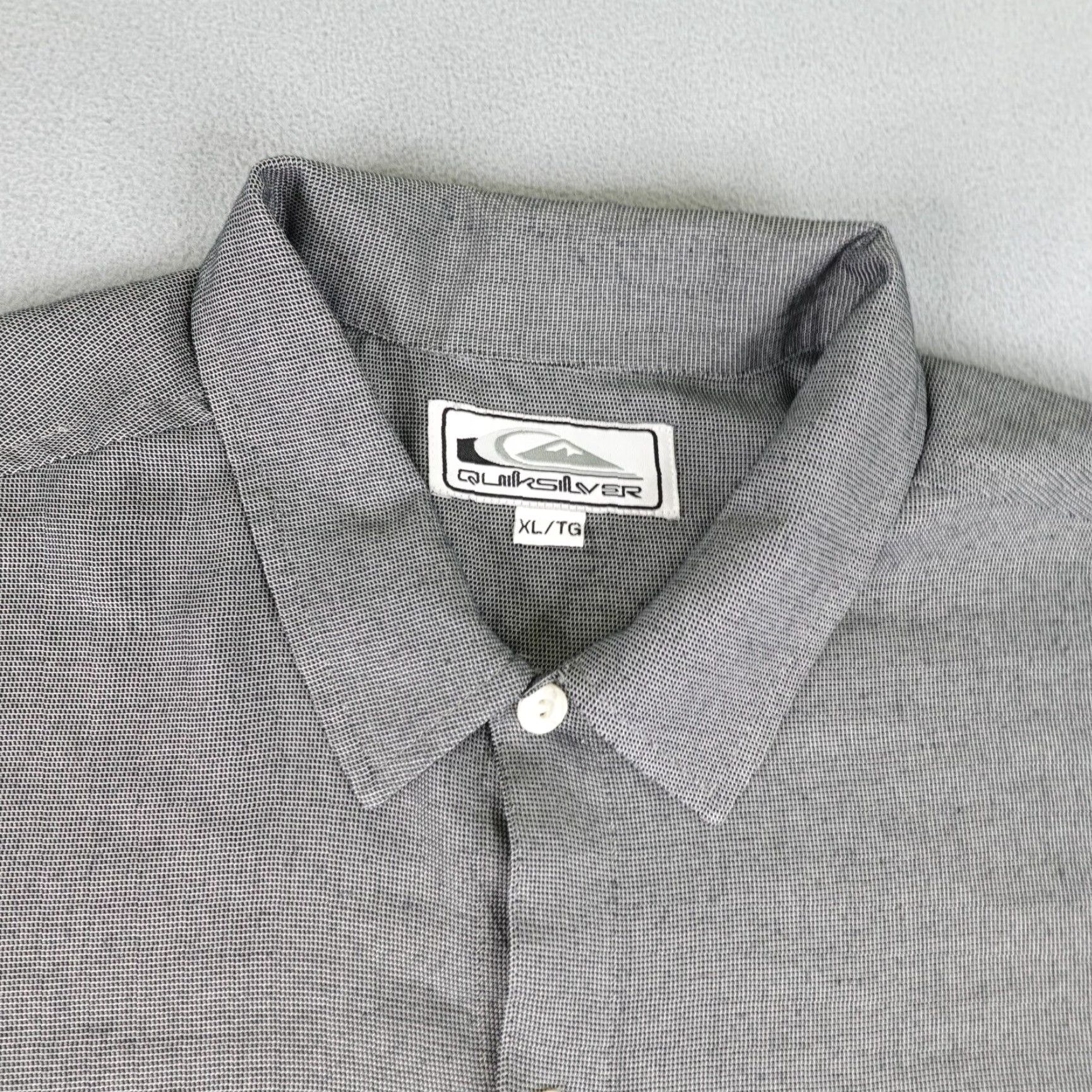 Quiksilver VINTAGE Quiksilver Shirt Mens XL Gray Button Up 90s 80s Beach Surfer Workwear Casual Pattern Solid Size US XL / EU 56 / 4 - 2 Thumbnail