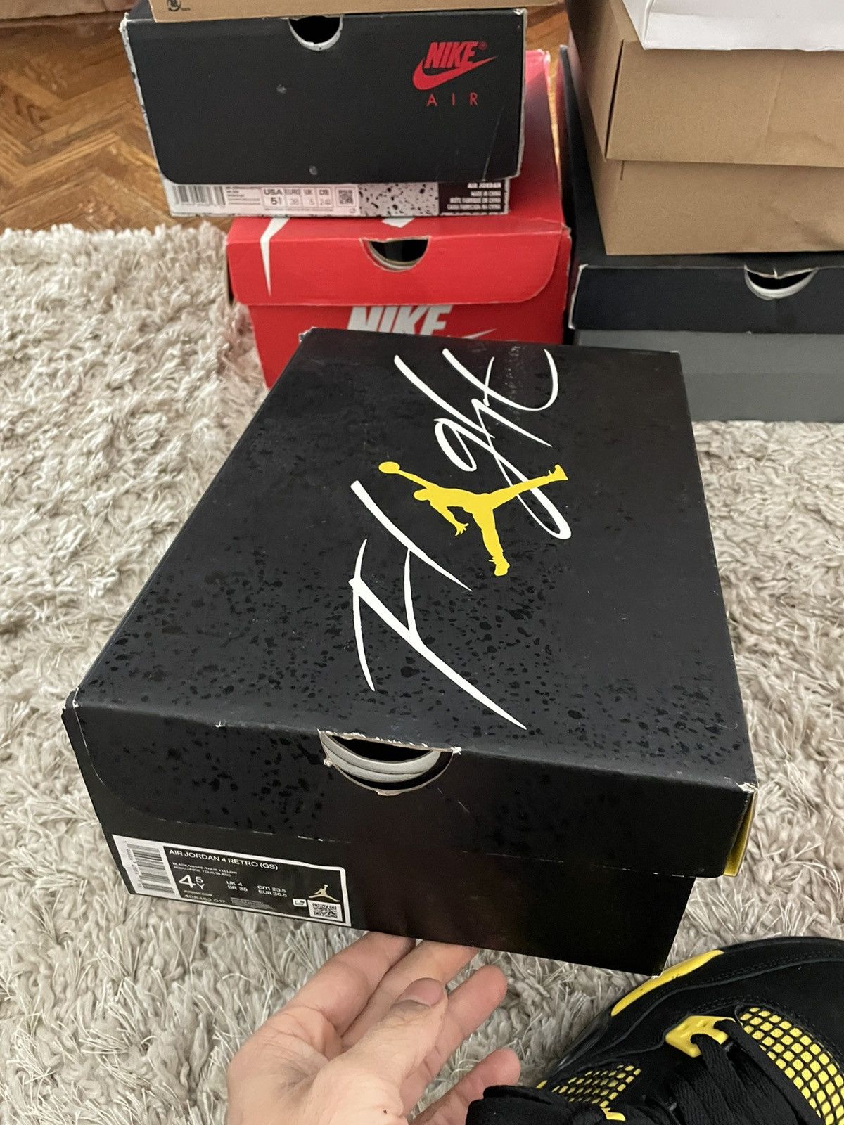 Jordan Brand Jordan 4 Thunder Size US 6 / IT 36 - 10 Thumbnail