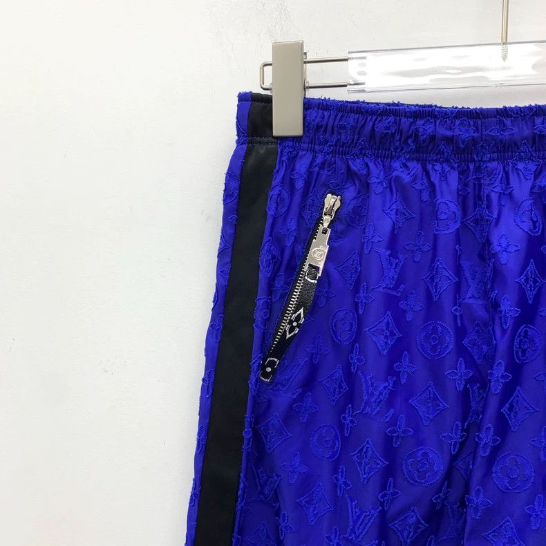 Louis Vuitton Louis Vuitton Dark blue logo jacquard full-print casual tr Size US 36 / EU 52 - 3 Thumbnail