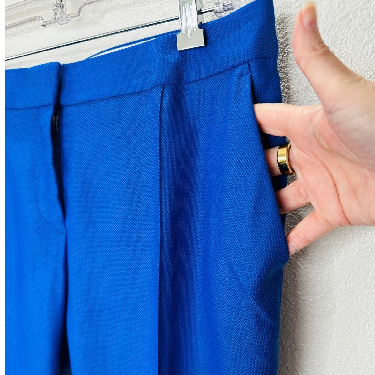 Stella McCartney Stella McCartney Blue Wool Stitch Front Crease Slacks 42 / M Size 30" / US 8 / IT 44 - 5 Thumbnail