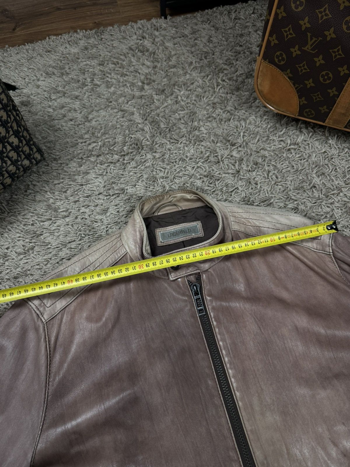 Karl Lagerfeld Karl Lagerfeld leather jacket original casual item Size US L / EU 52-54 / 3 - 7 Thumbnail