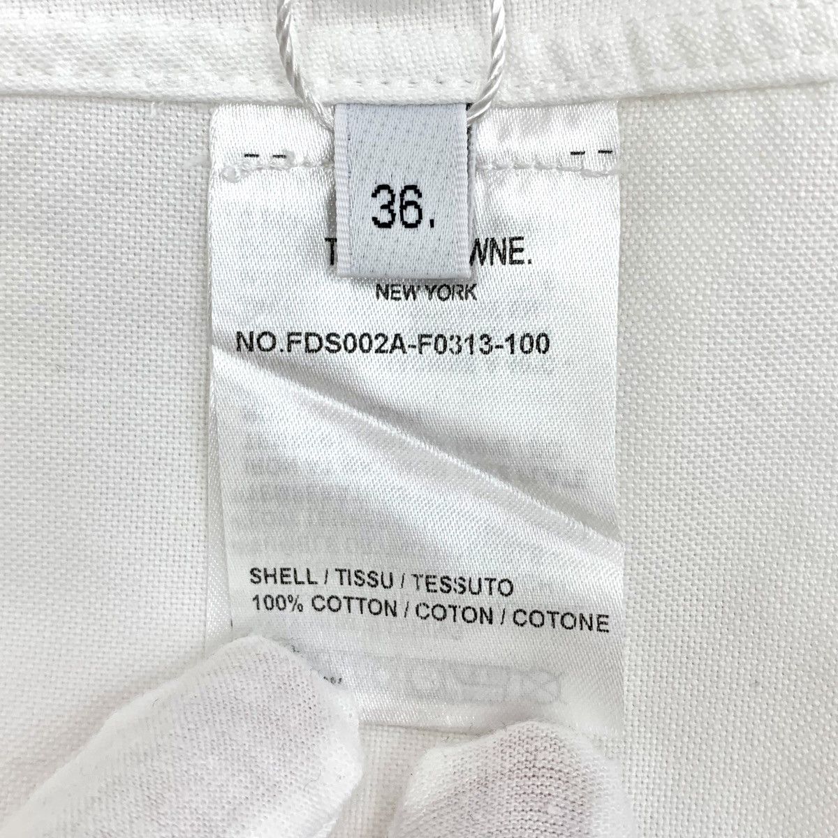 Thom Browne Thom Browne White Cotton Long Sleeve Shirt Dress K26WX Size S / US 4 / IT 40 - 7 Thumbnail