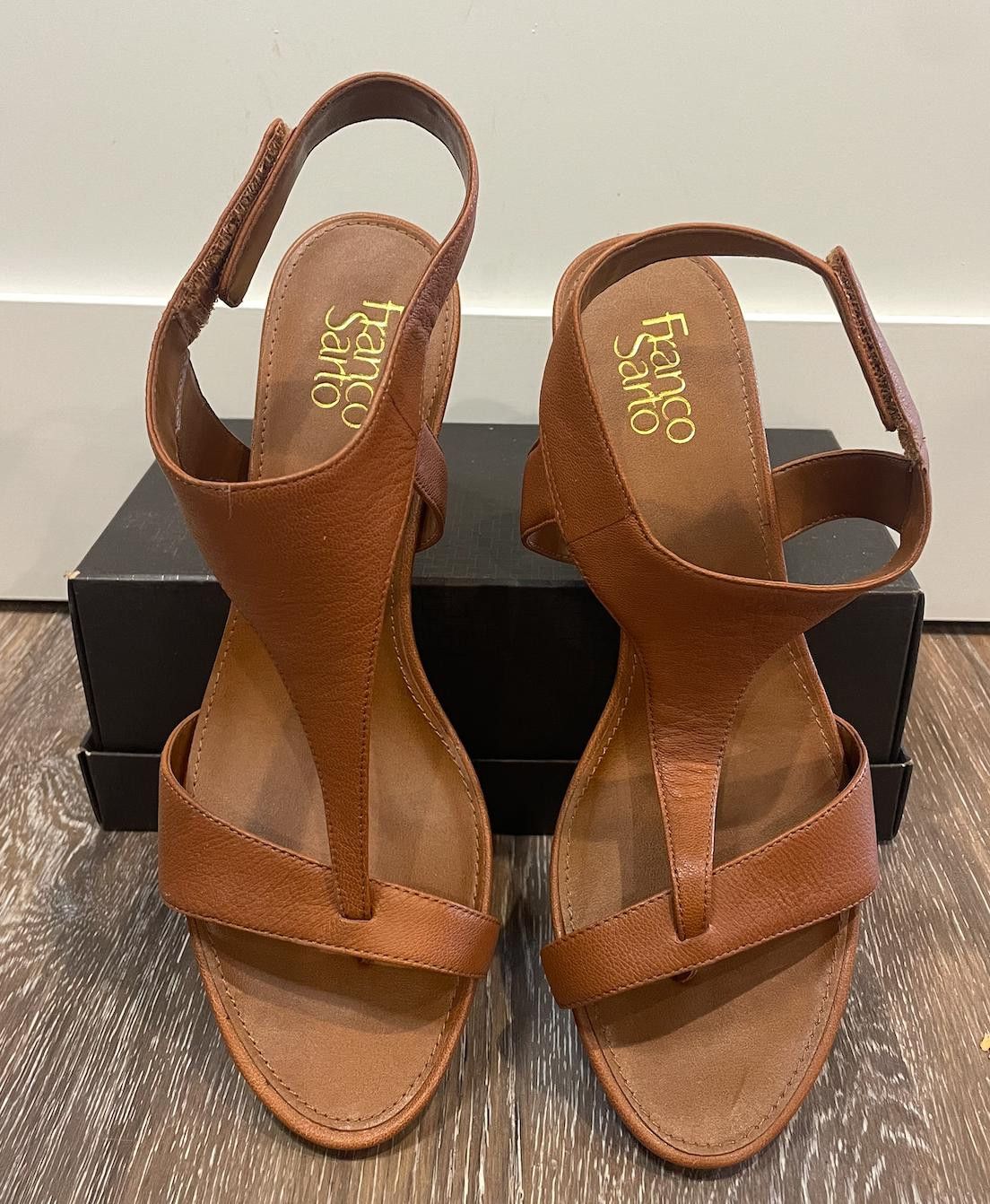 Designer Franco Sarto Brown Wedges 9.5 Size US 9.5 / IT 39.5 - 1 Thumbnail