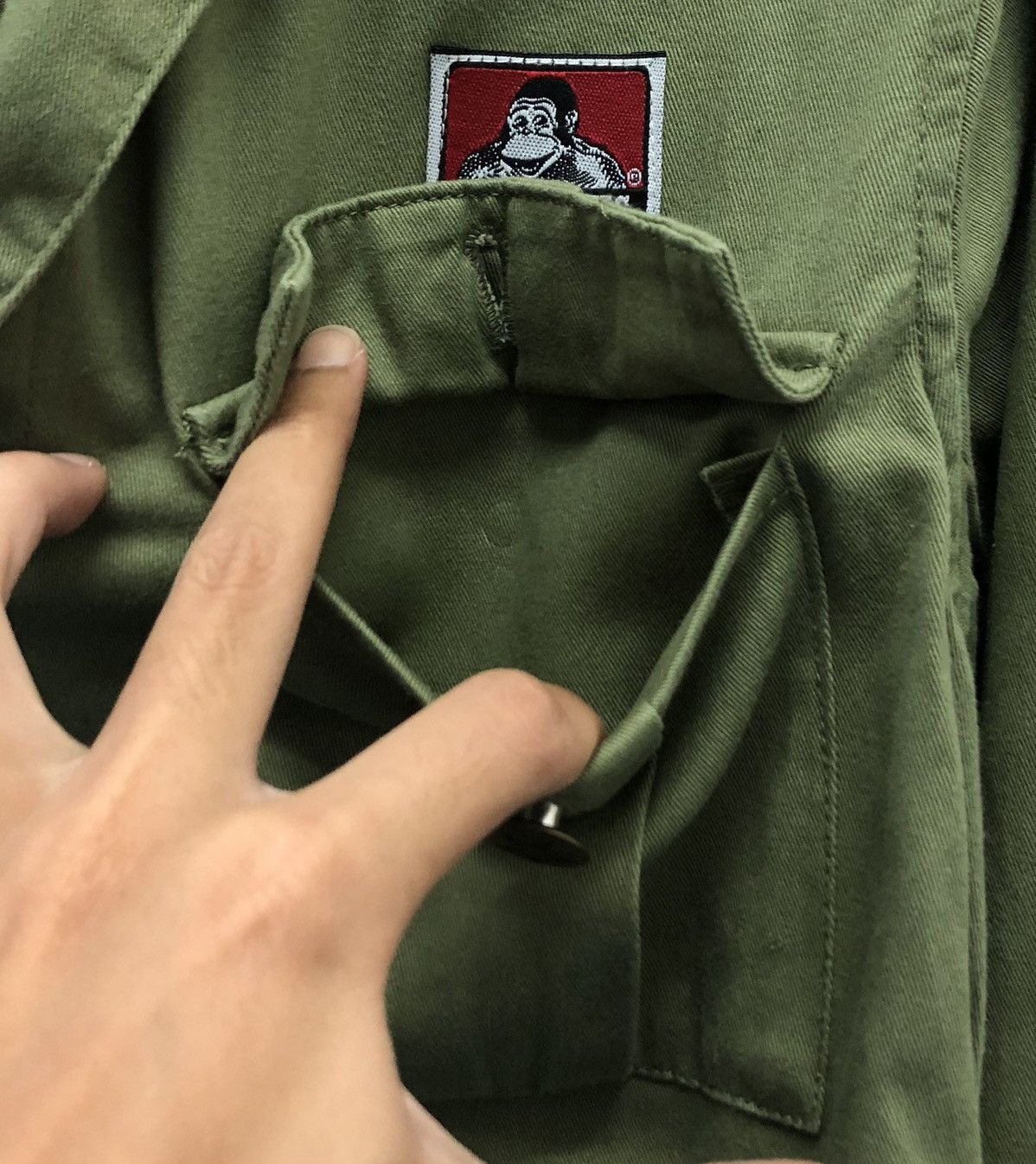 Ben Davis Ben Davis Olive Green Chore Coat Workwear Jacket (F Size) Size US M / EU 48-50 / 2 - 7 Thumbnail