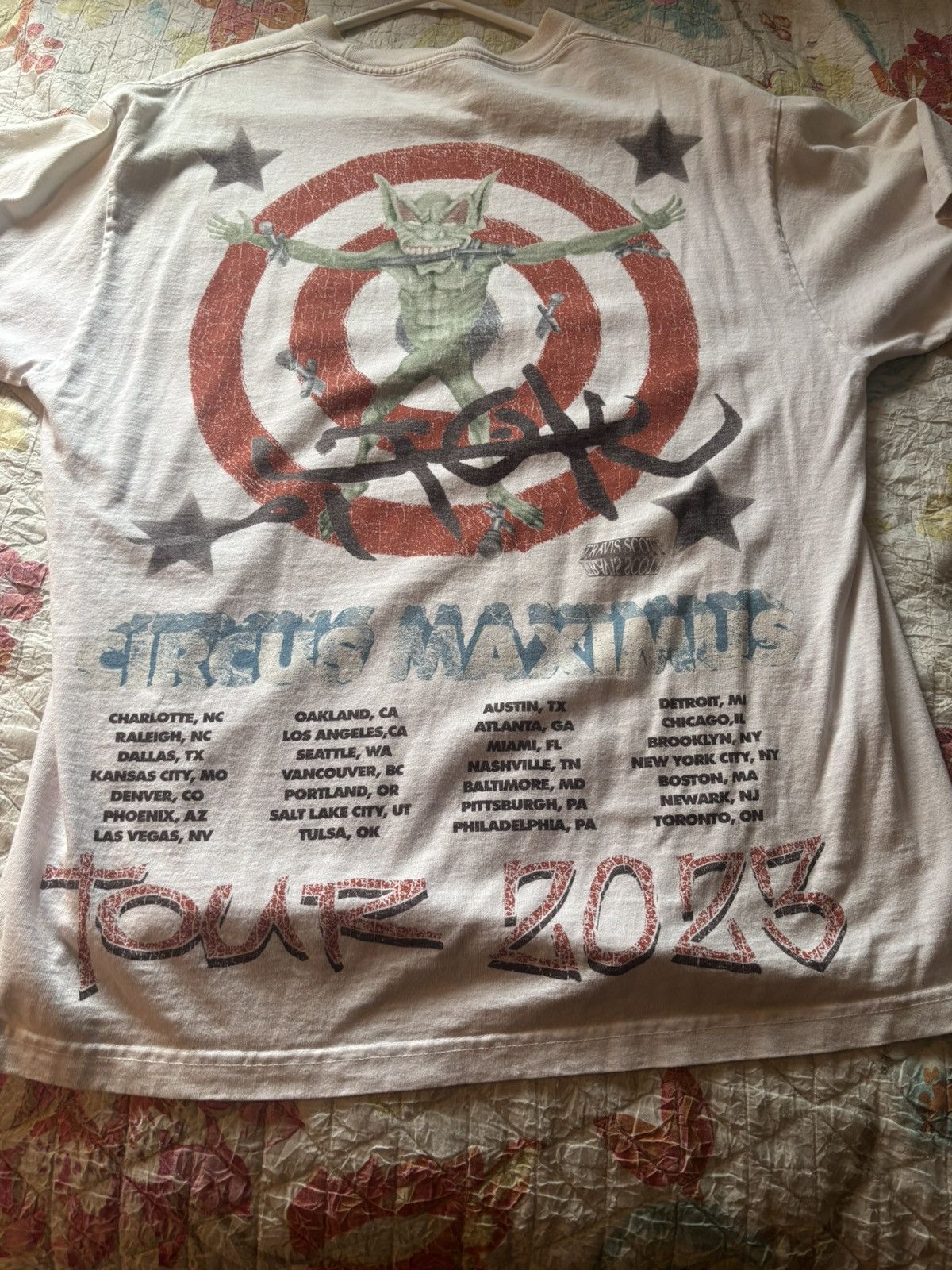 Travis Scott Travis scott utopia tour tee Size US L / EU 52-54 / 3 - 3 Thumbnail