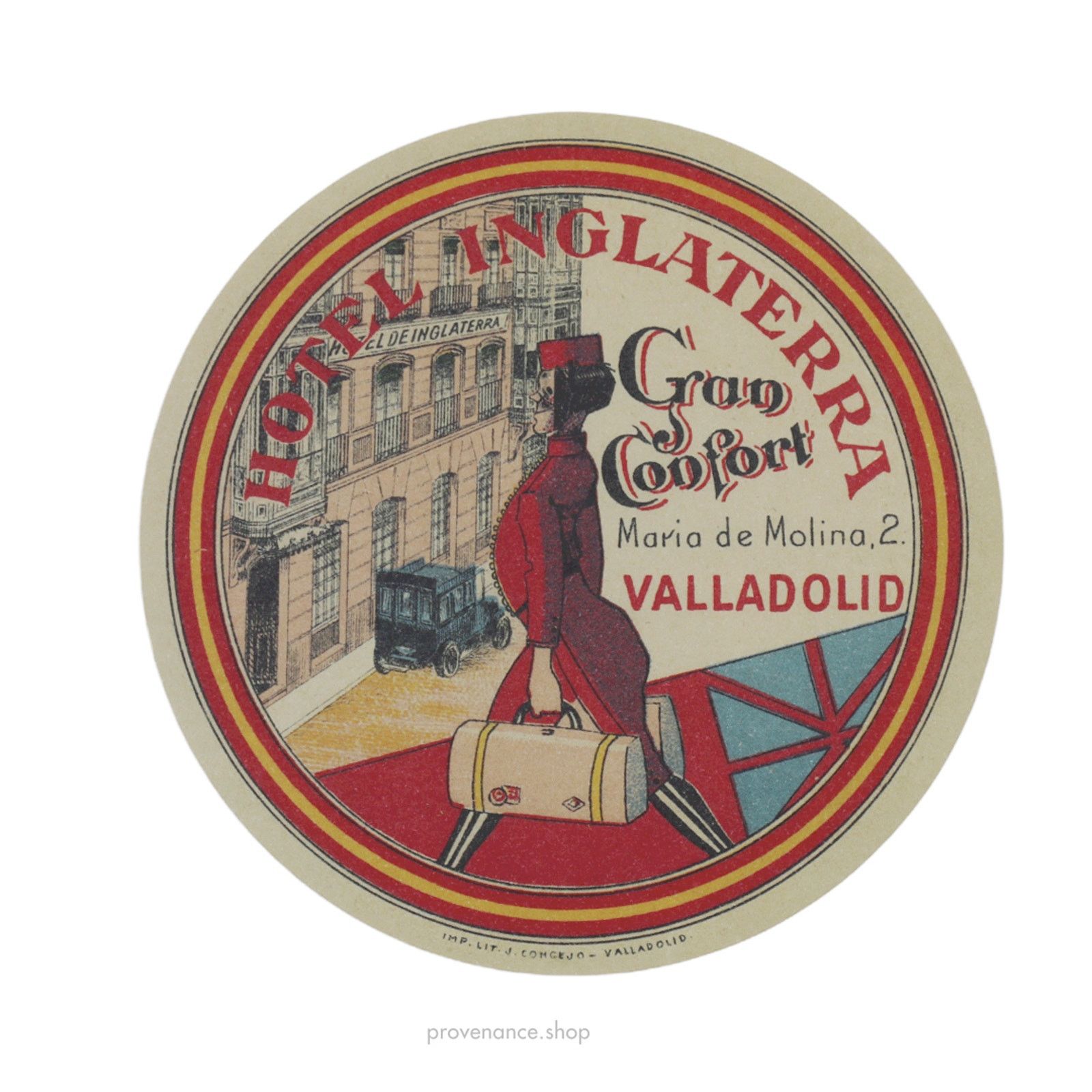 Louis Vuitton 🔴 Hotel Label Sticker Postcard - Hotel Inglaterra Size ONE SIZE - 1 Thumbnail