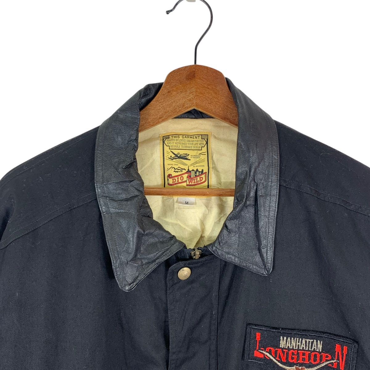 Vintage VINTAGE DIO WILD MANHATTAN LONGHORN BOMBER FLIGHT JACKET Size US M / EU 48-50 / 2 - 7 Thumbnail